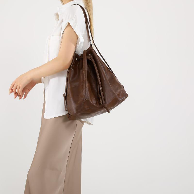 Faux Leather Metallic Tote Bag Product Image