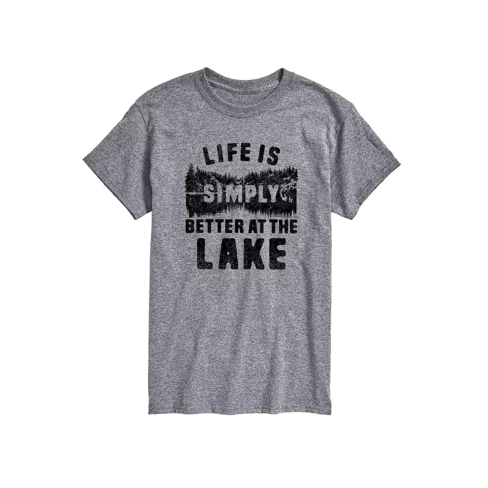 Mens Life is Simply Better at the Lake Graphic Tee Product Image