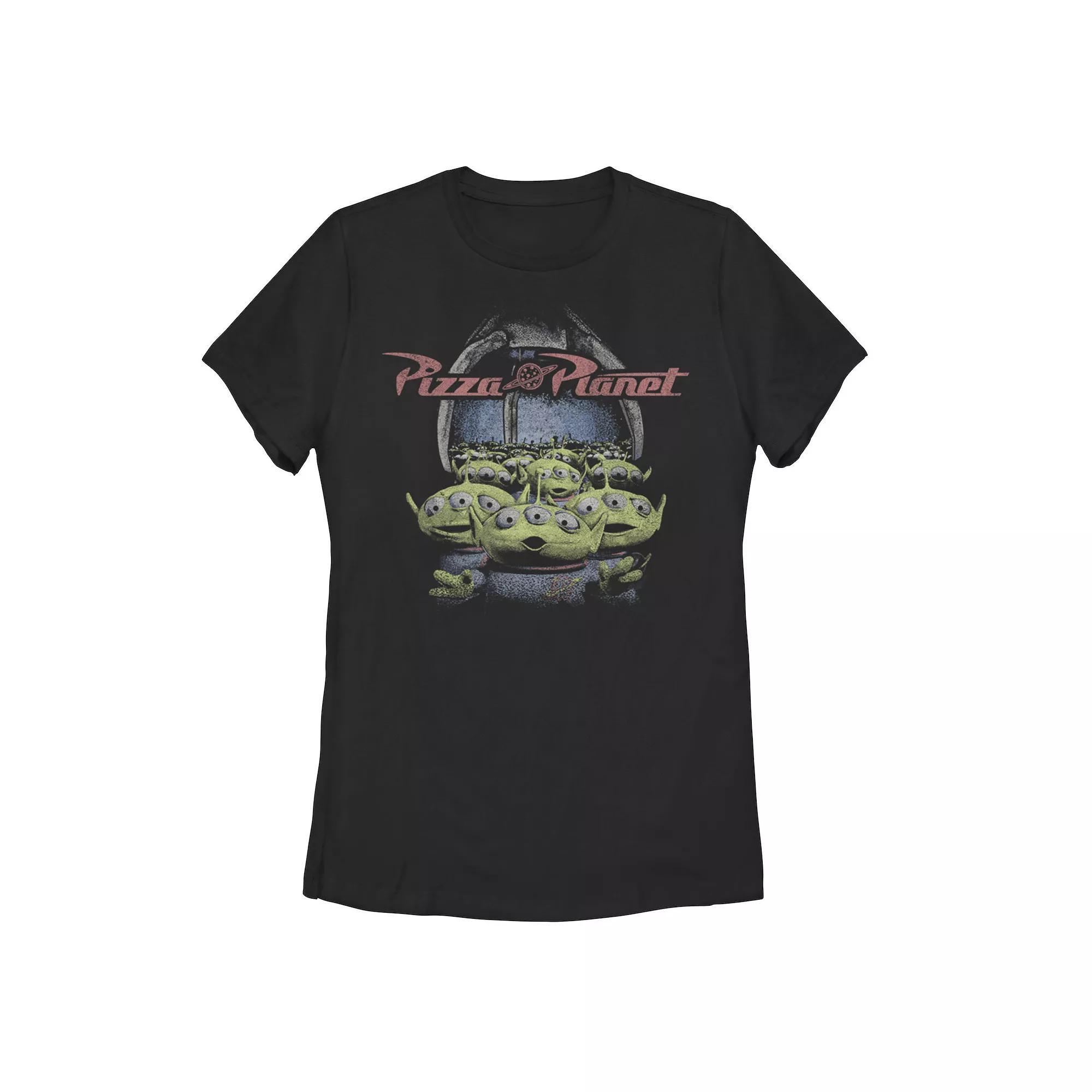 Disney's Snow White Juniors' Distressed Apple Graphic Tee, Girl's, Size: Small, Black Product Image