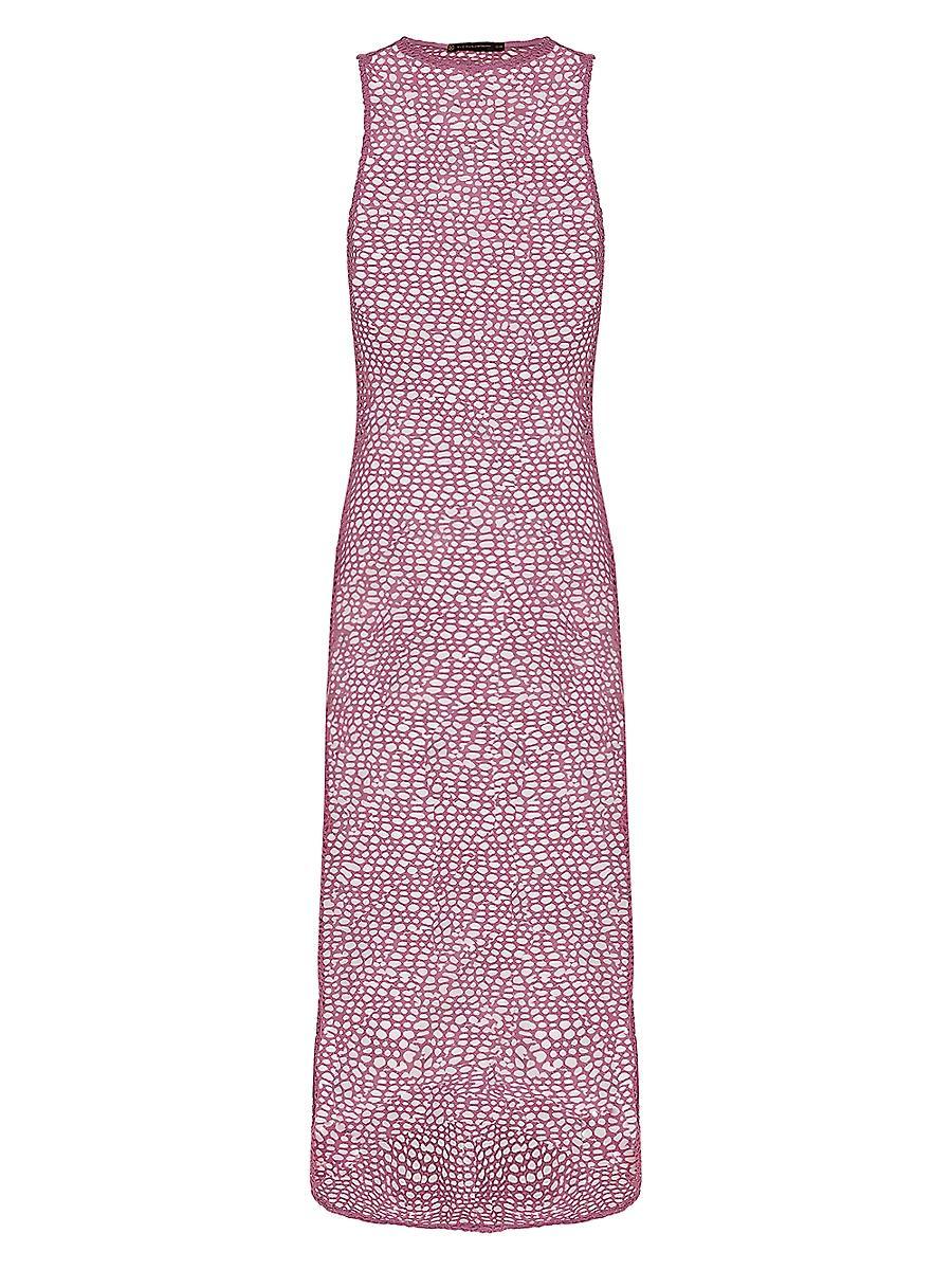 Womens Solid Twist Cover-Up Midi-Dress Product Image