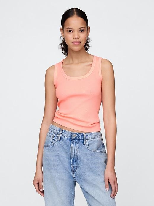 Rib Scoop Tank Top Product Image
