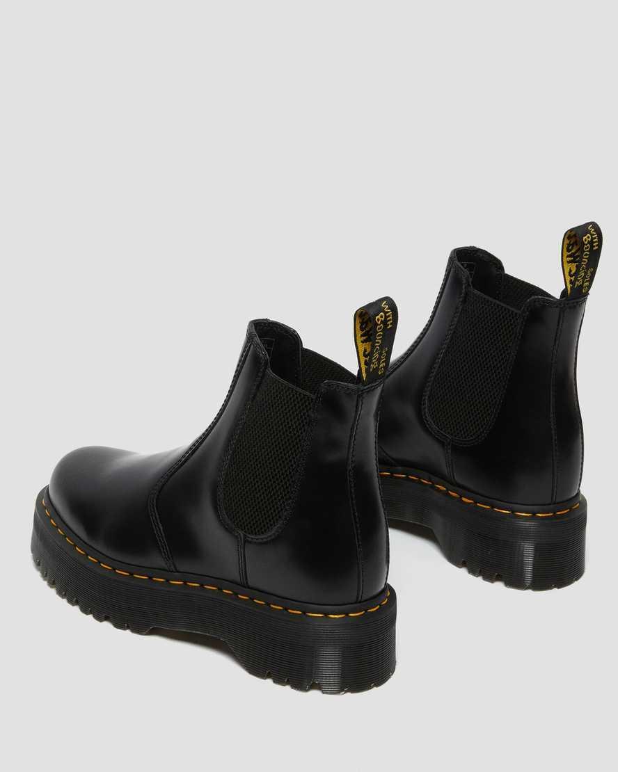 Dr. Martens Womens 2976 Quad Leather Family Matching Platform Chelsea Boots Product Image