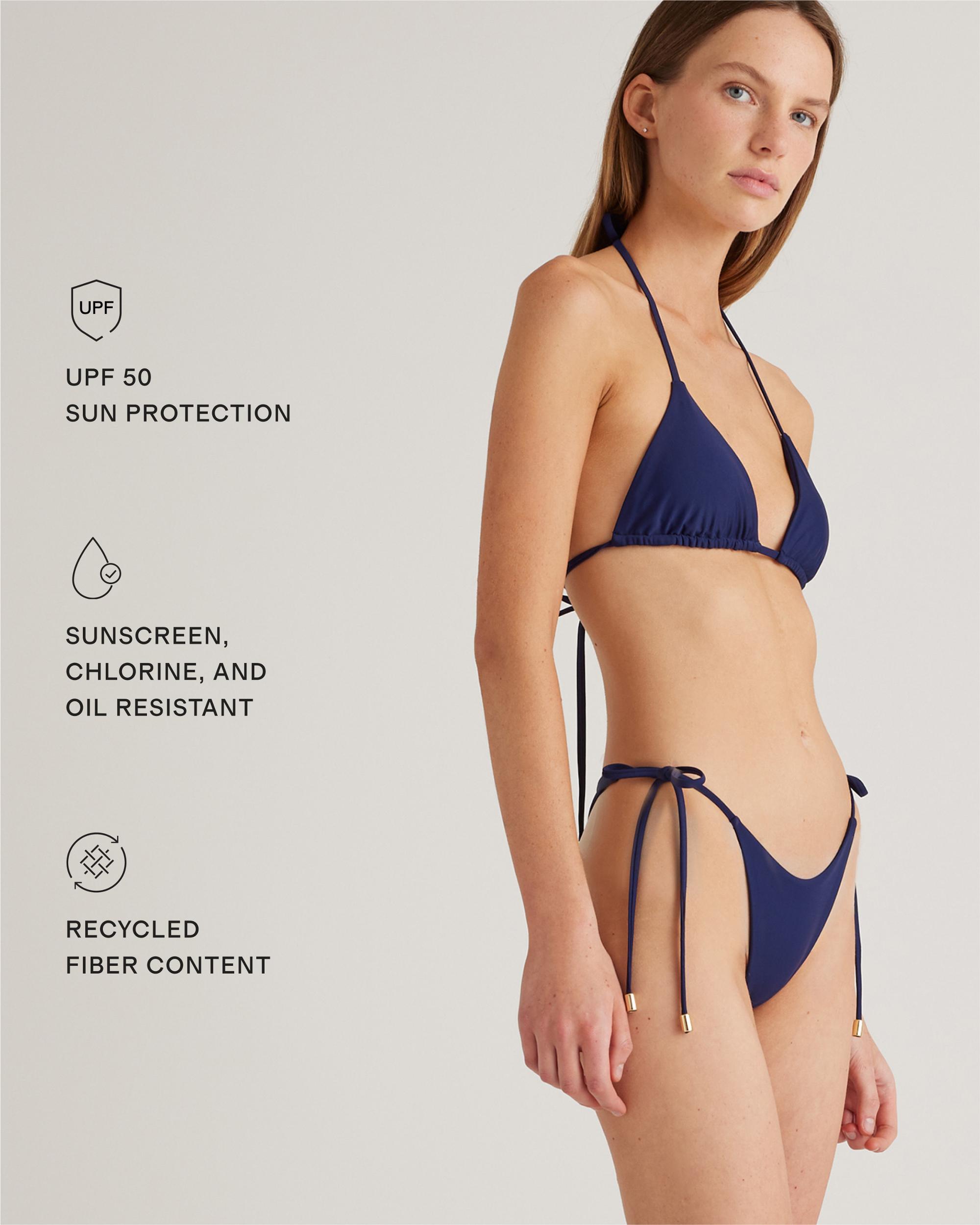 Quince | Women's Italian Triangle Bikini Top Size XS, 78% Recycled Polyamide, 22% Spandex Product Image