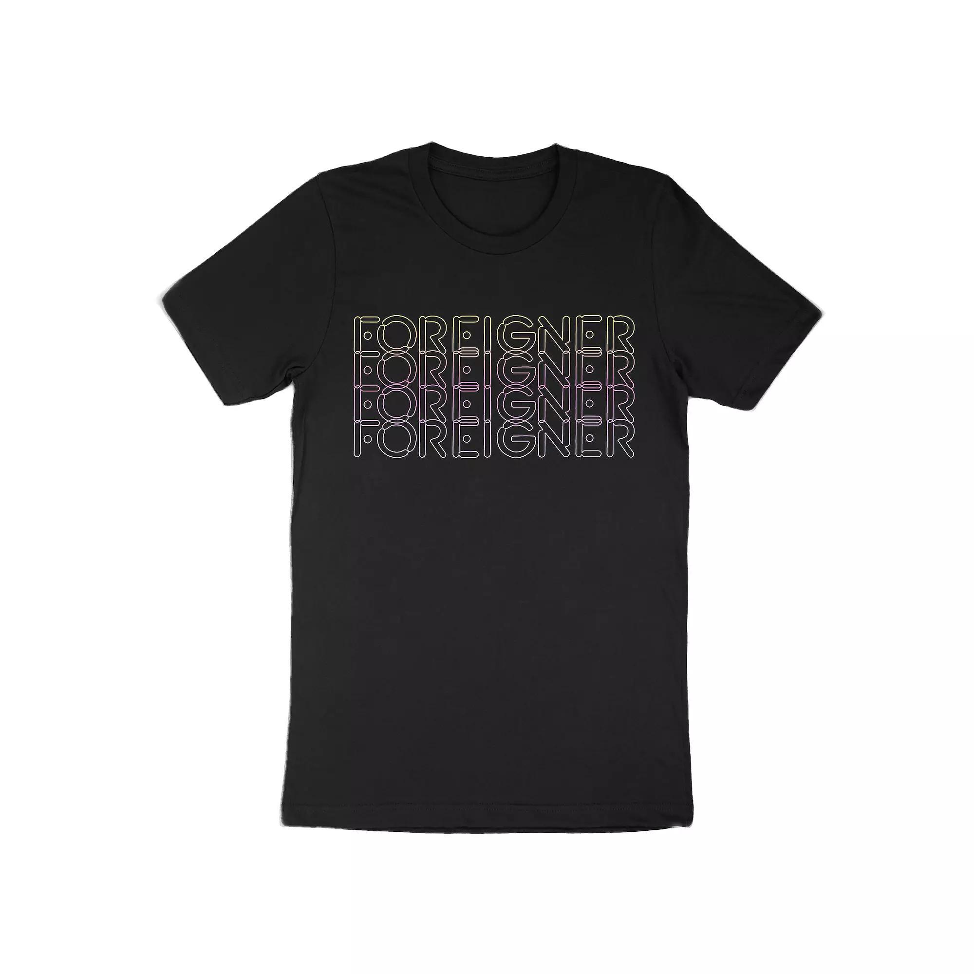 Men's Foreigner Overlap Logo Tee, Size: XL, Black Product Image