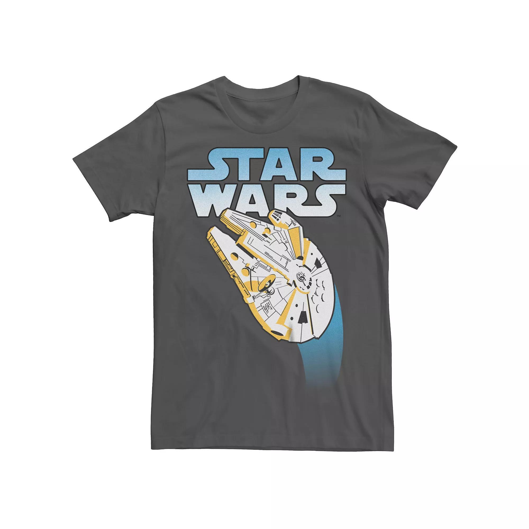 Men's Star Wars Millennium Falcon Flight Graphic Tee, Size: XL, Grey Product Image