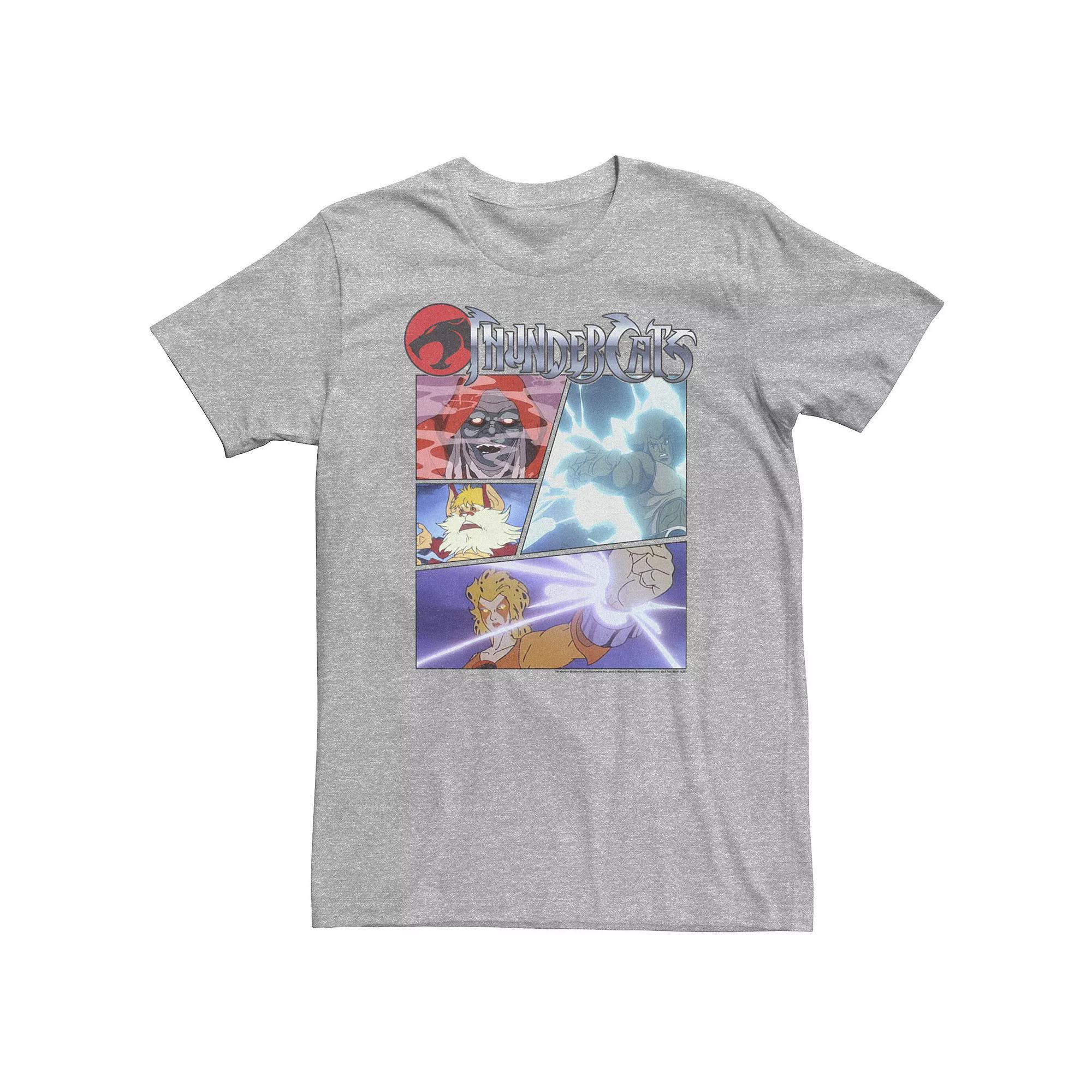 Big & Tall ThunderCats Action Shot Panels Tee, Men's, Size: 3XL, Athletic Grey Product Image