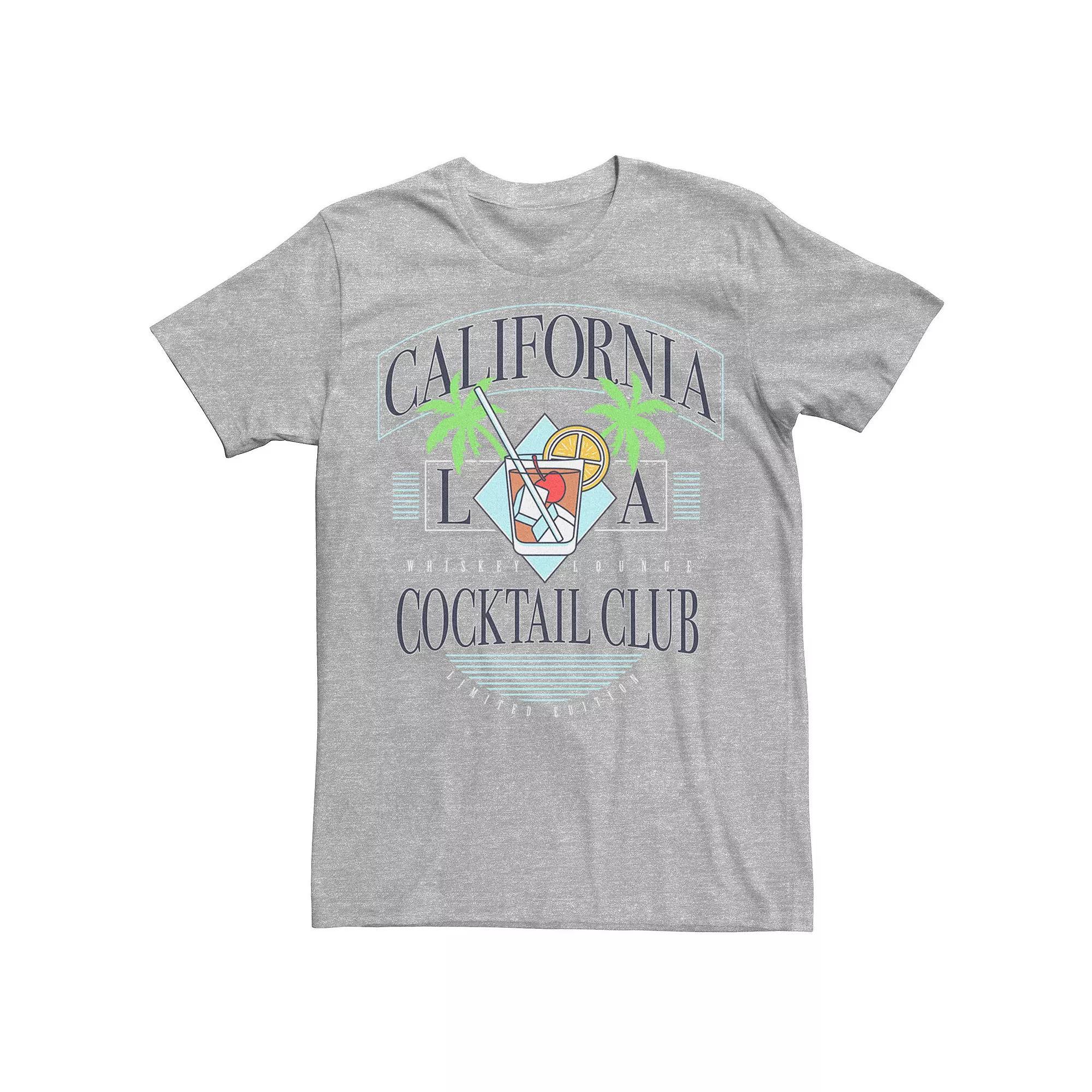 Men's California Cocktail Lounge Club Tee, Size: Large, Athletic Grey Product Image