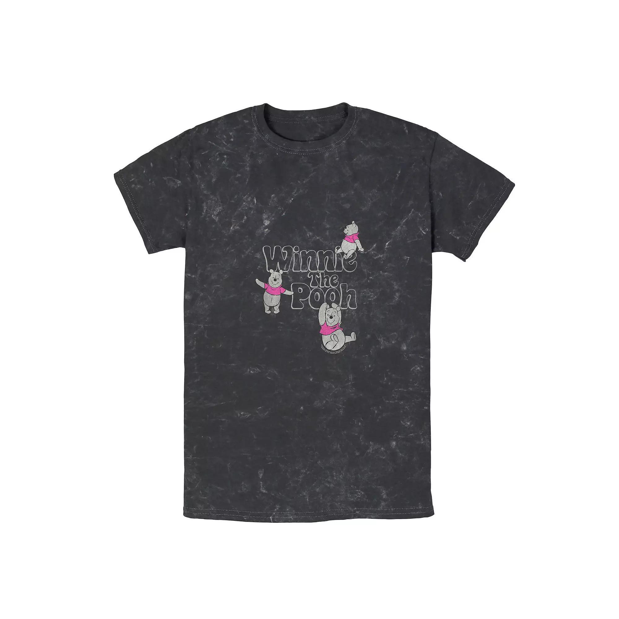 Disney's Winnie The Pooh Men's Many Poses Graphic Tee, Size: Large, Black Product Image