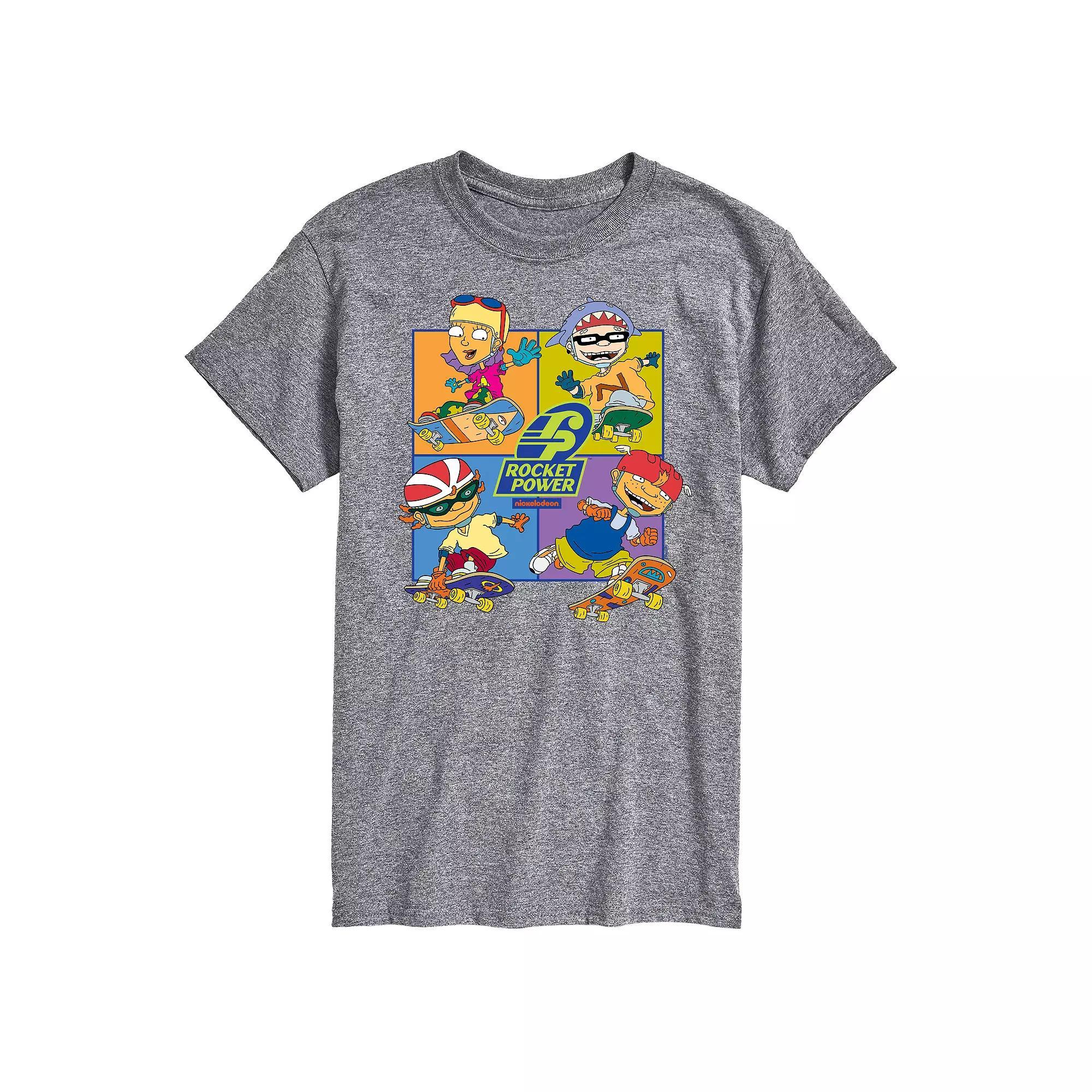 Big & Tall Nickelodeon Rugrats Rocket Power Grid Graphic Tee, Mens Product Image