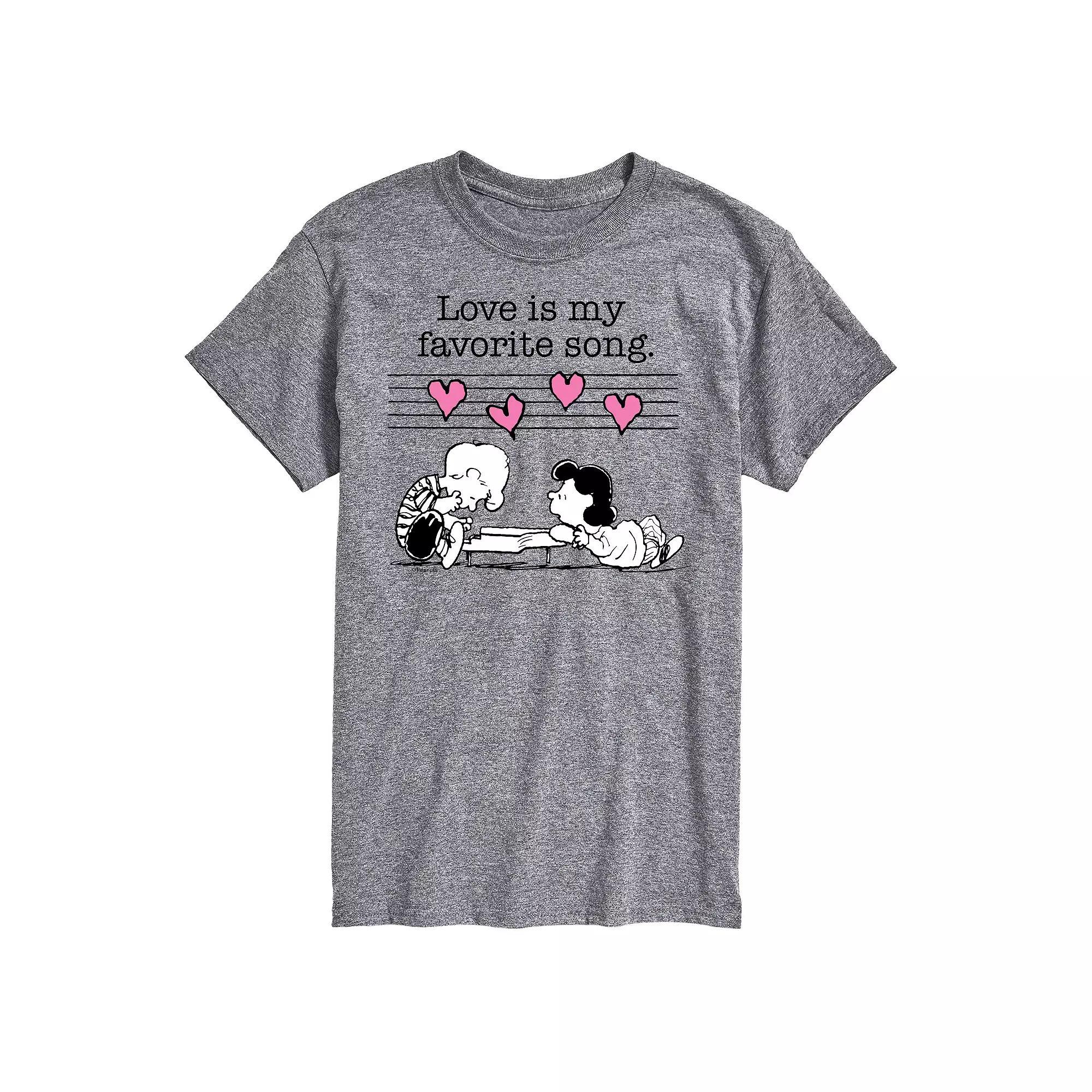 Big & Tall Peanuts Lucy Valentine Tee, Mens Product Image