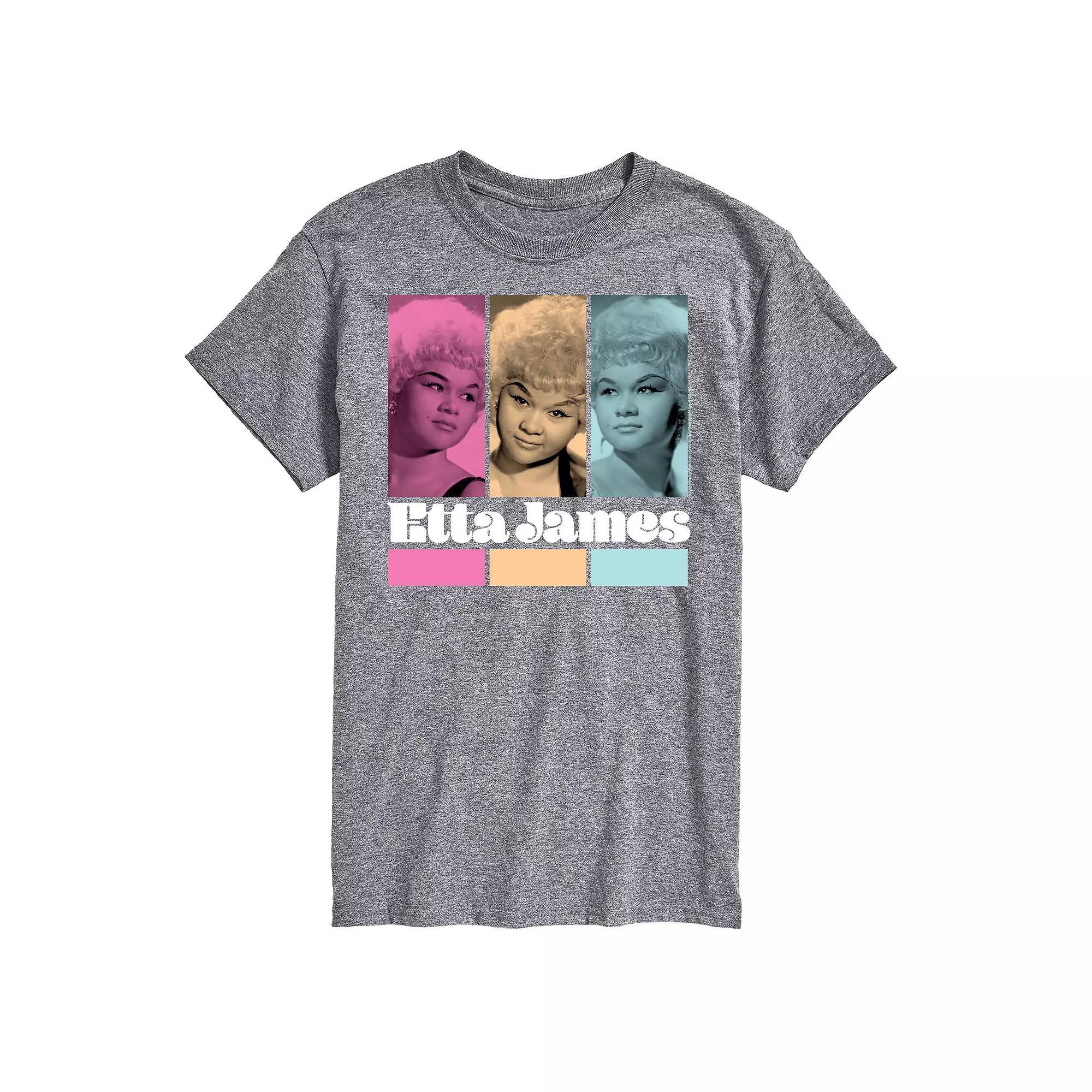 Big & Tall Etta James Grid Tee, Mens Product Image