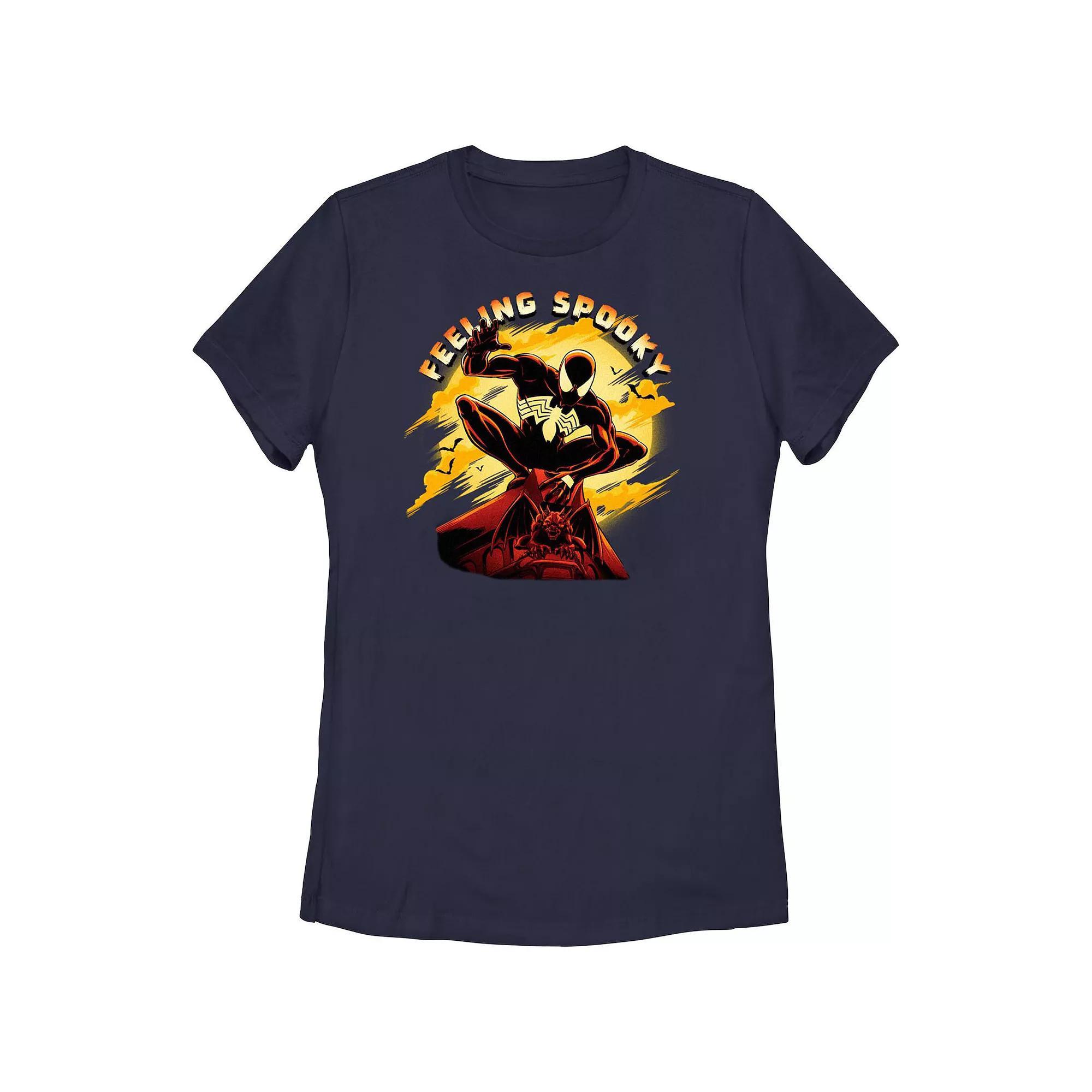 Juniors' Marvel Spider-Man Vemon Feeling Spooky Graphic Tee, Girl's, Size: Medium, Blue Product Image
