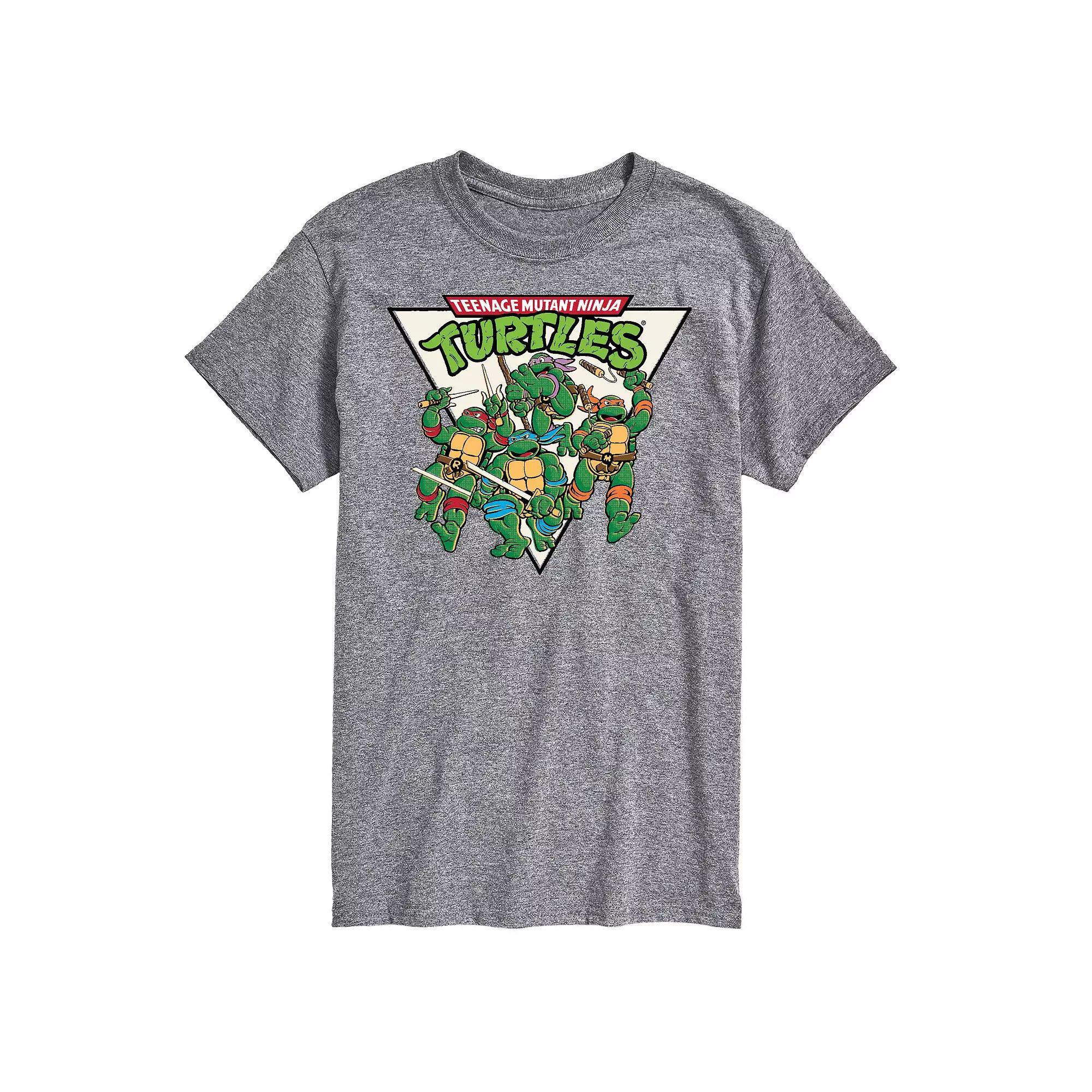 Mens Teenage Mutant Ninja Turtles Graphic Tee Grey Gray Product Image