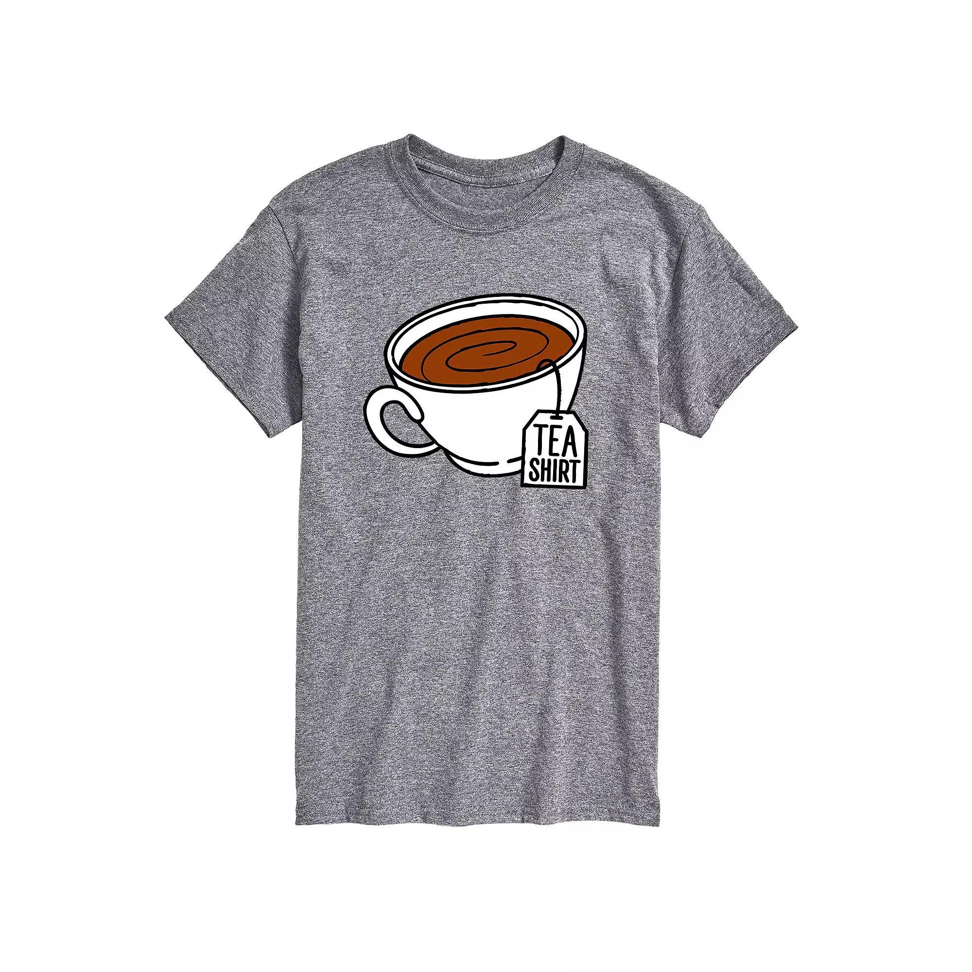 Men's Tea Shirt Graphic Tee, Size: Small, Gray Product Image