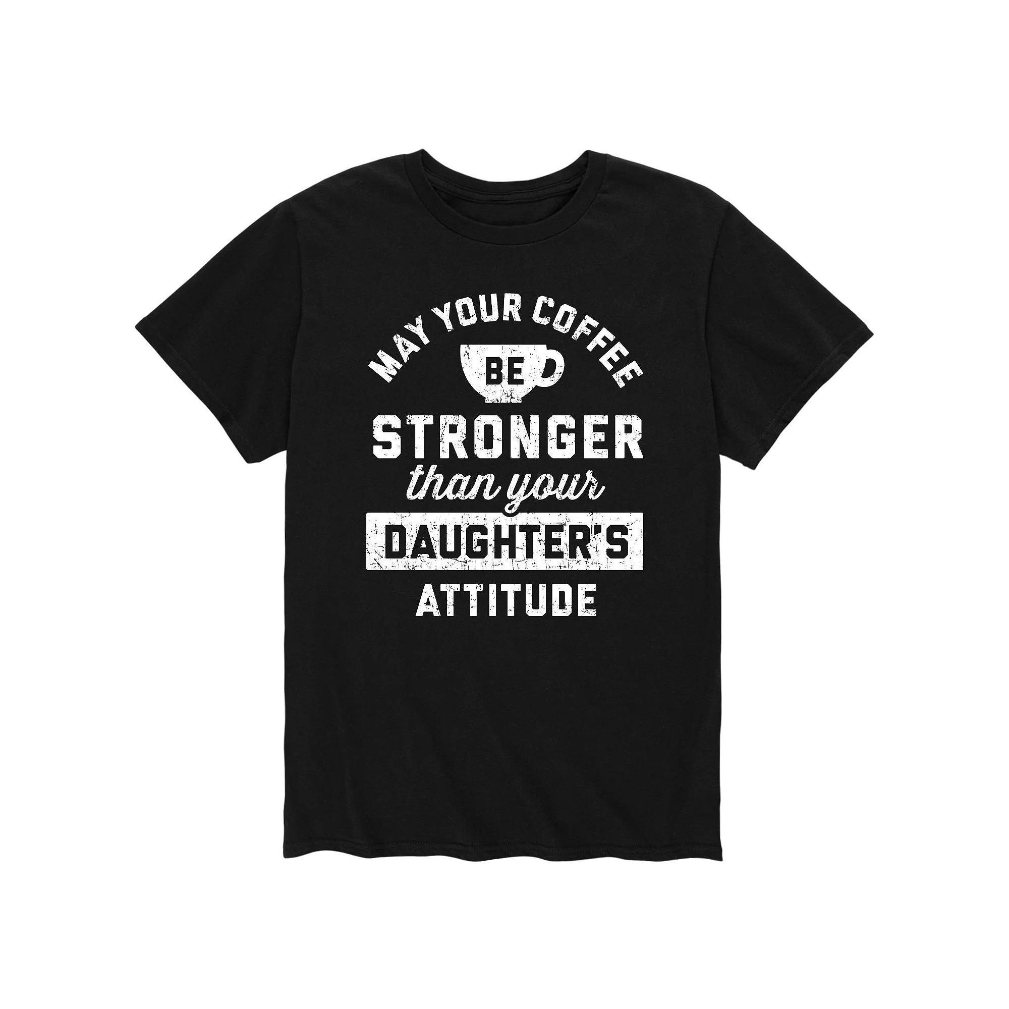 Mens Coffee Stronger Than Attitude Tee Product Image