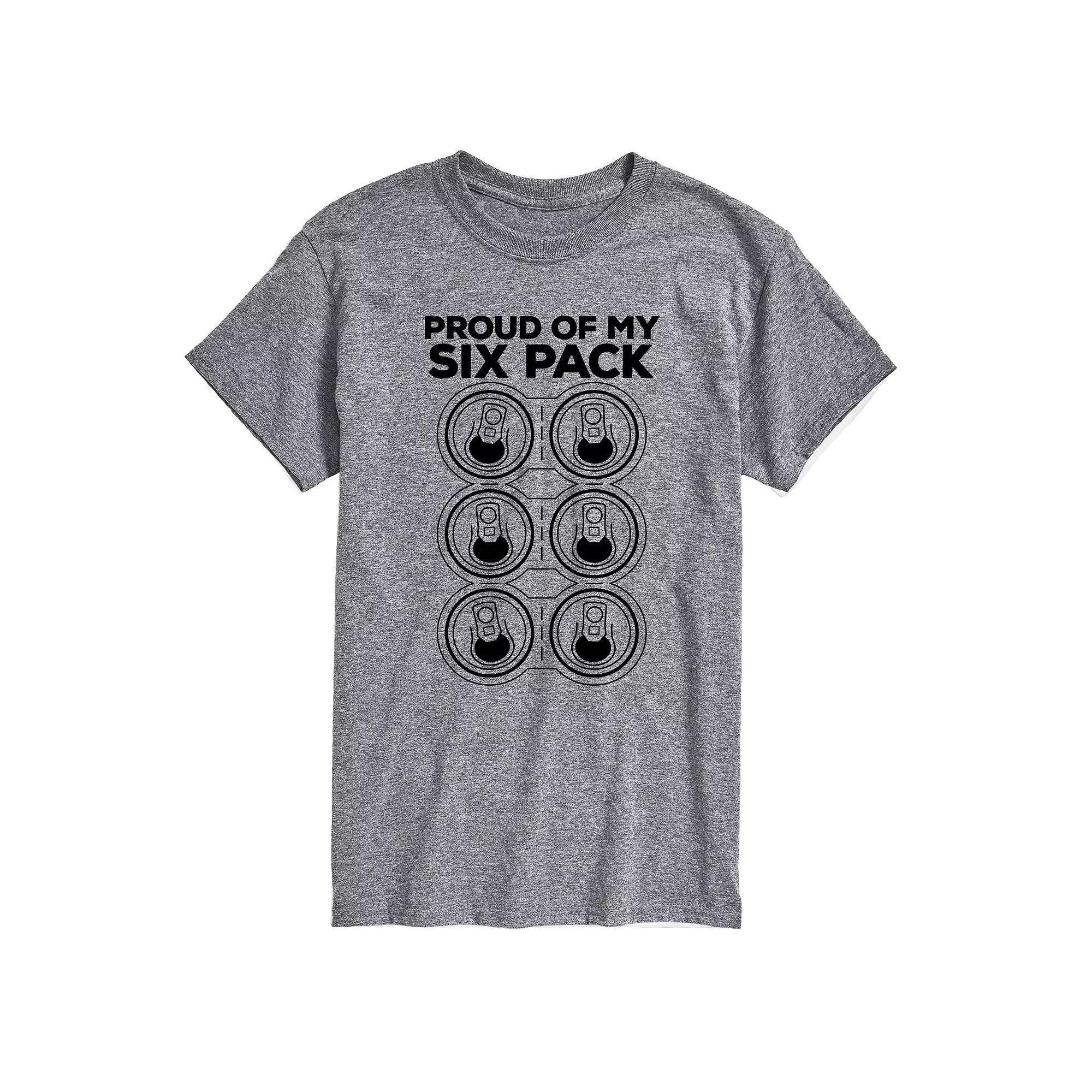 Big & Tall Proud of My Six Pack Graphic Tee, Mens Product Image
