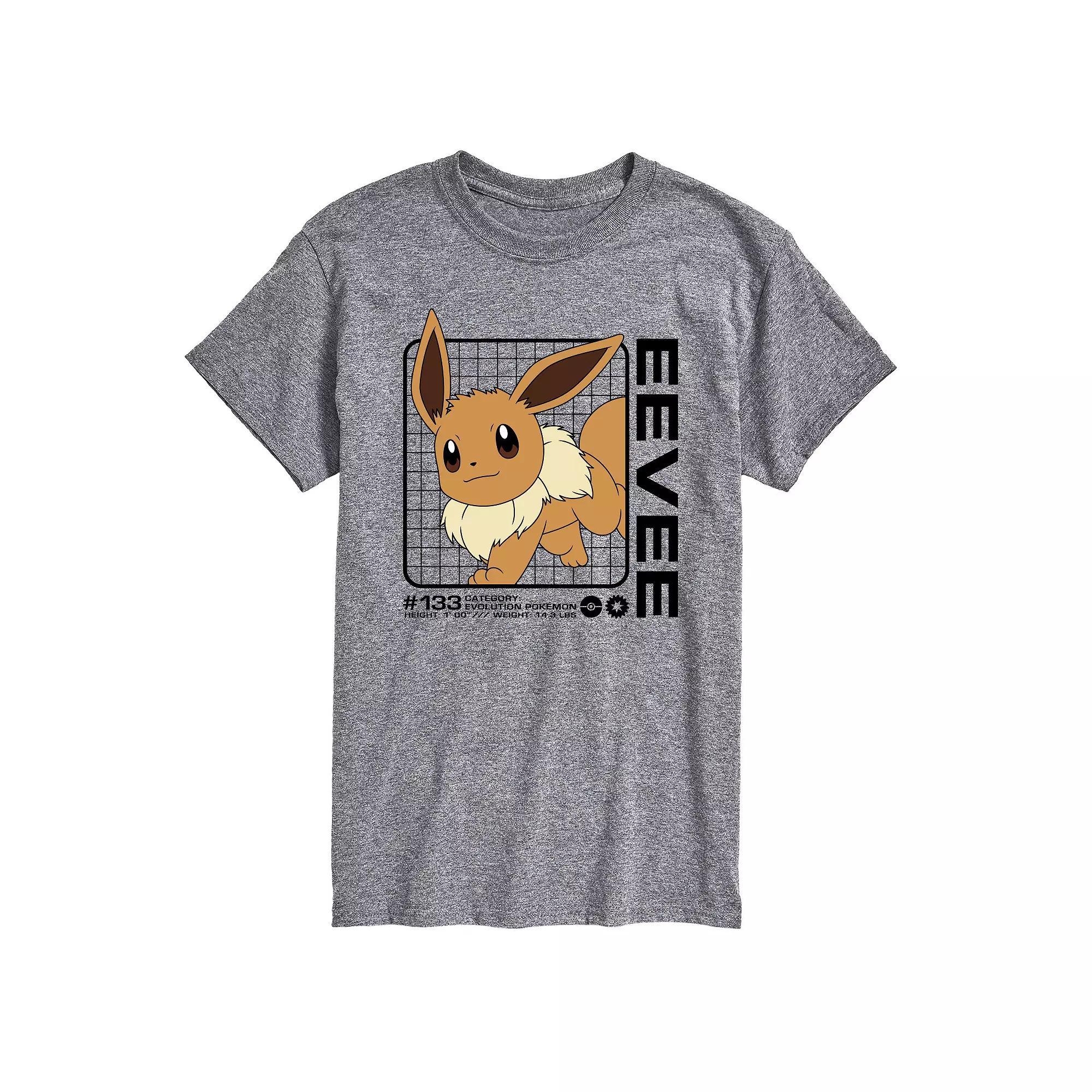 Mens Pokemon Eevee Stats Graphic Tee Product Image