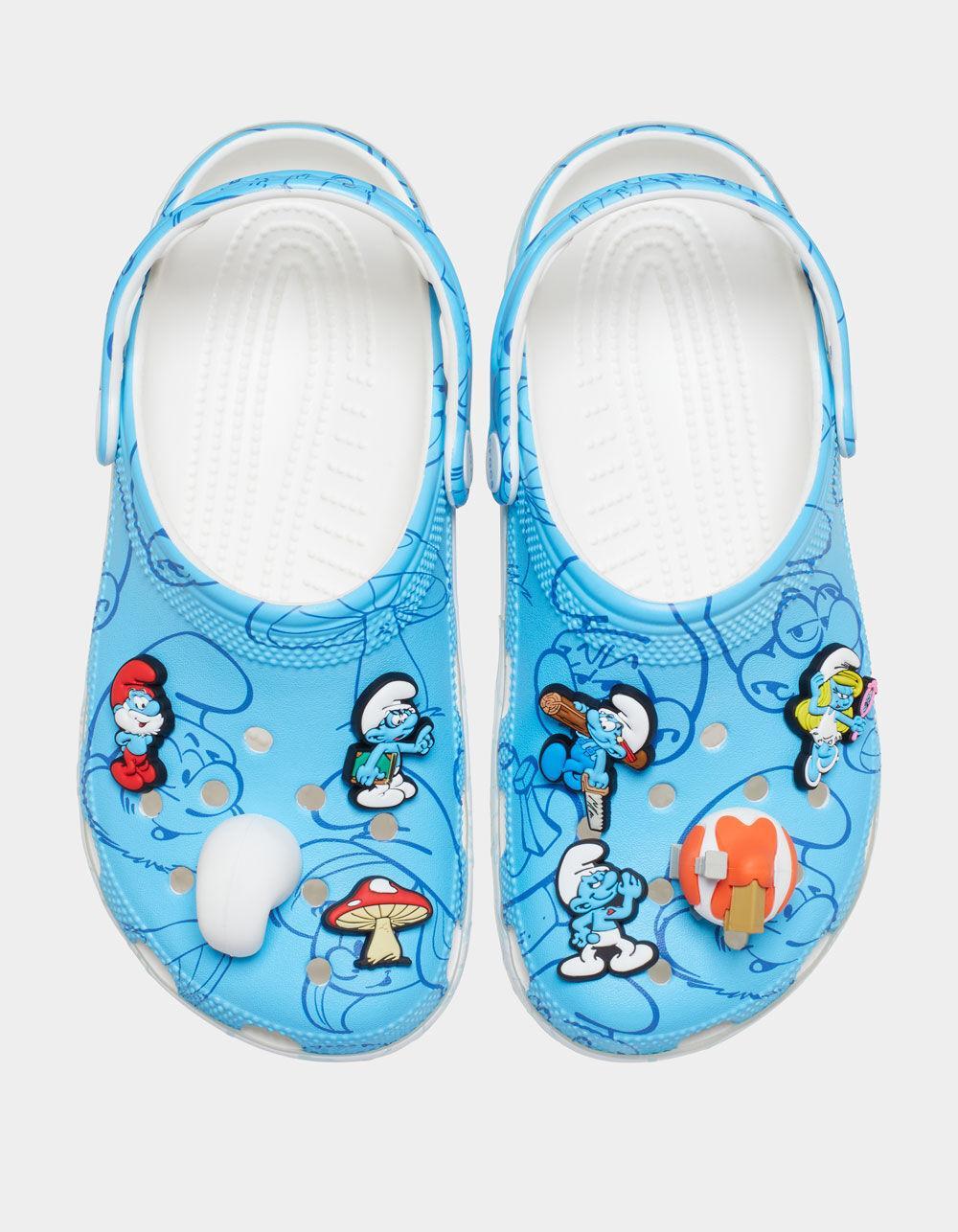 CROCS x Smurfs Classic Clogs - BLUE/WHT Product Image