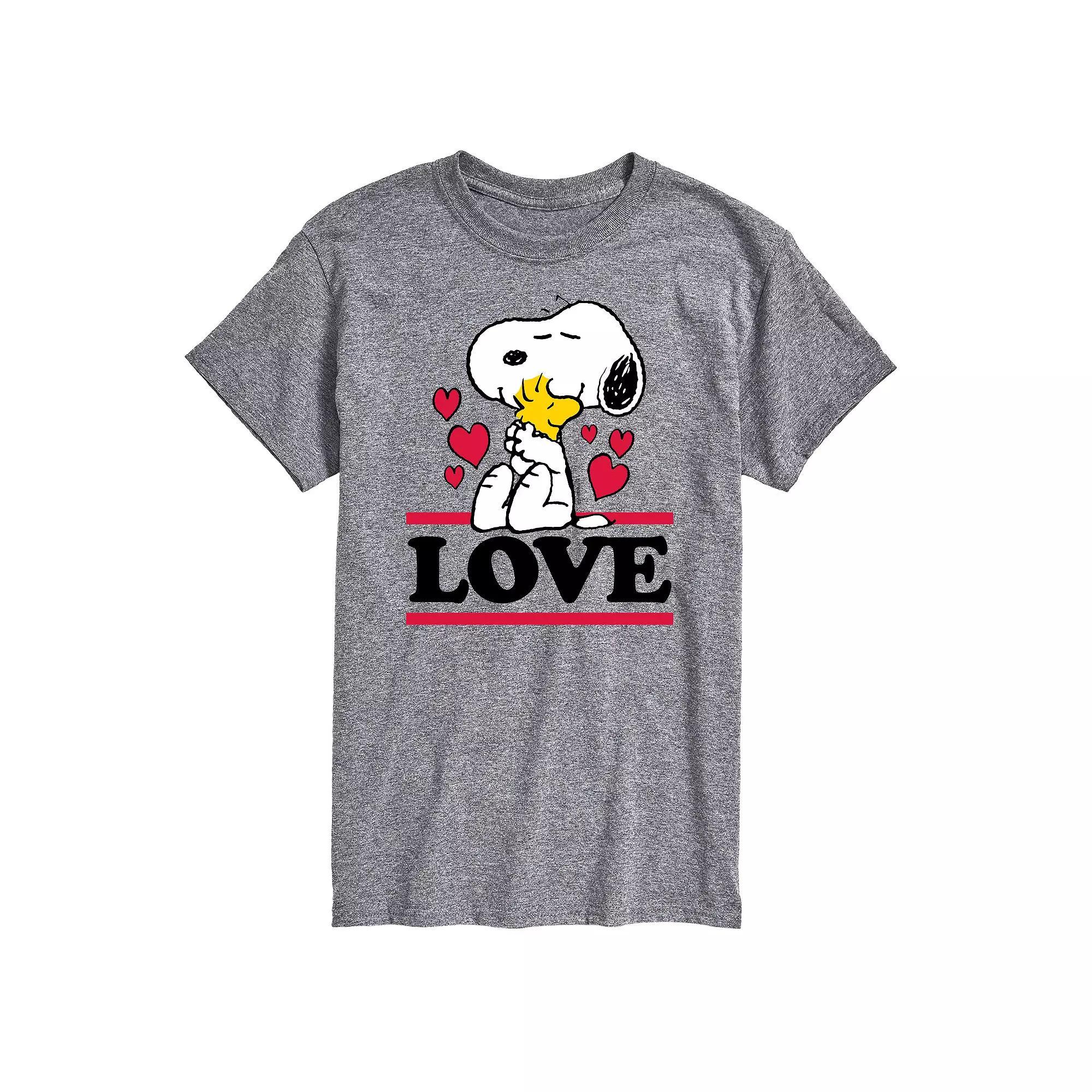 Big & Tall Peanuts Love Snoopy Tee, Mens Product Image