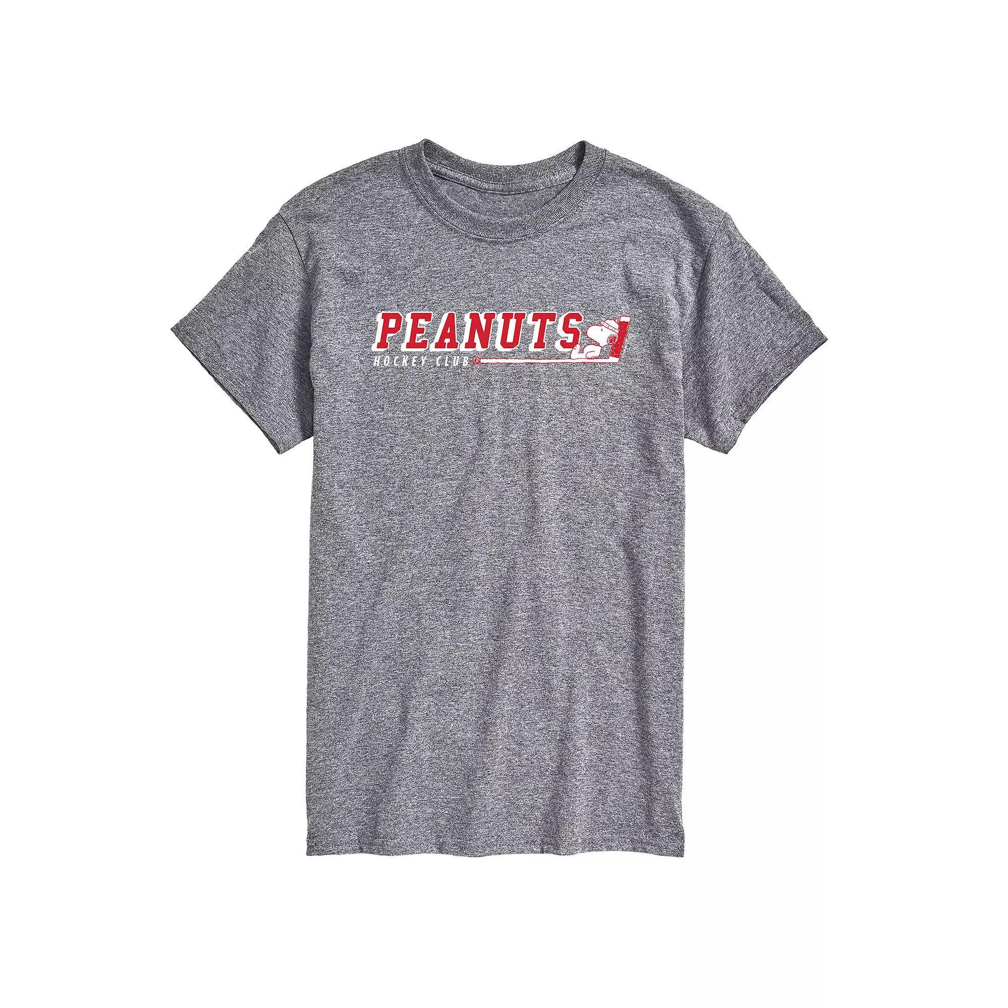 Big & Tall Peanuts Hockey Club Tee, Mens Product Image
