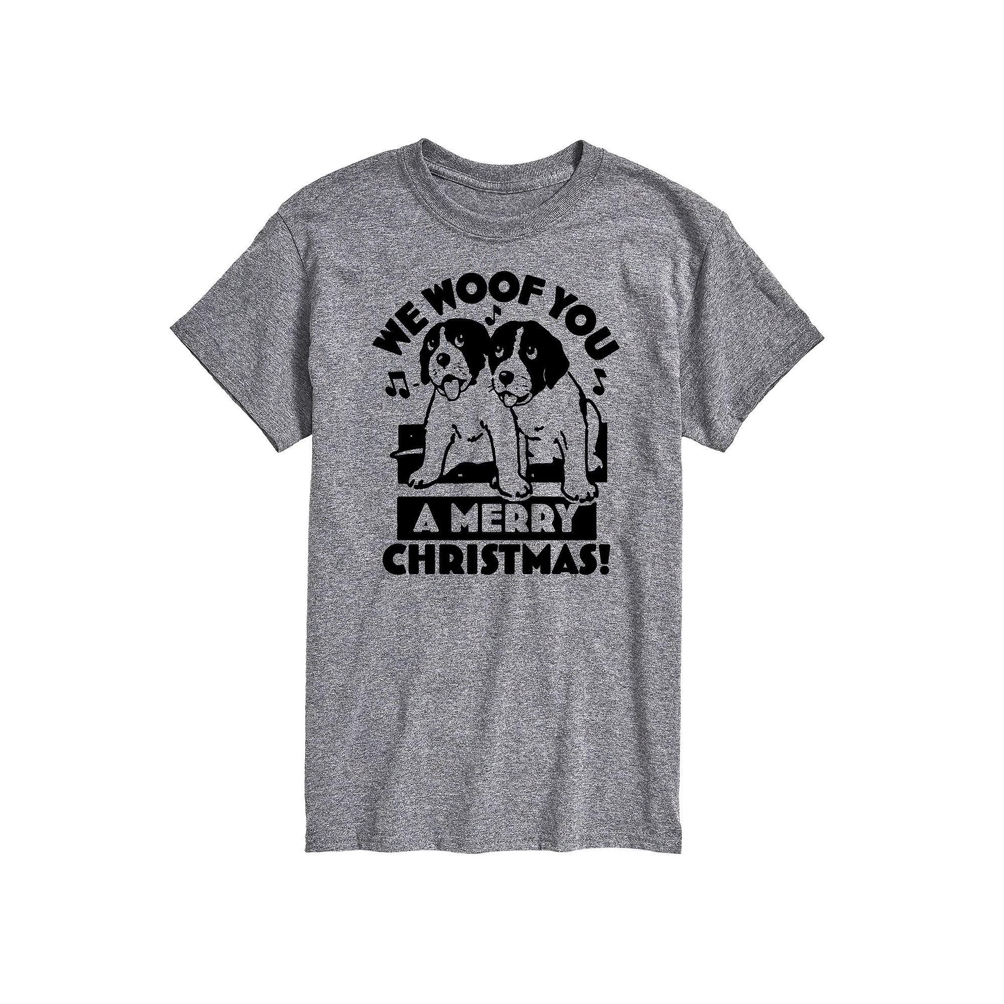 Big & Tall We Woof You Merry Christmas Graphic Tee, Mens Product Image