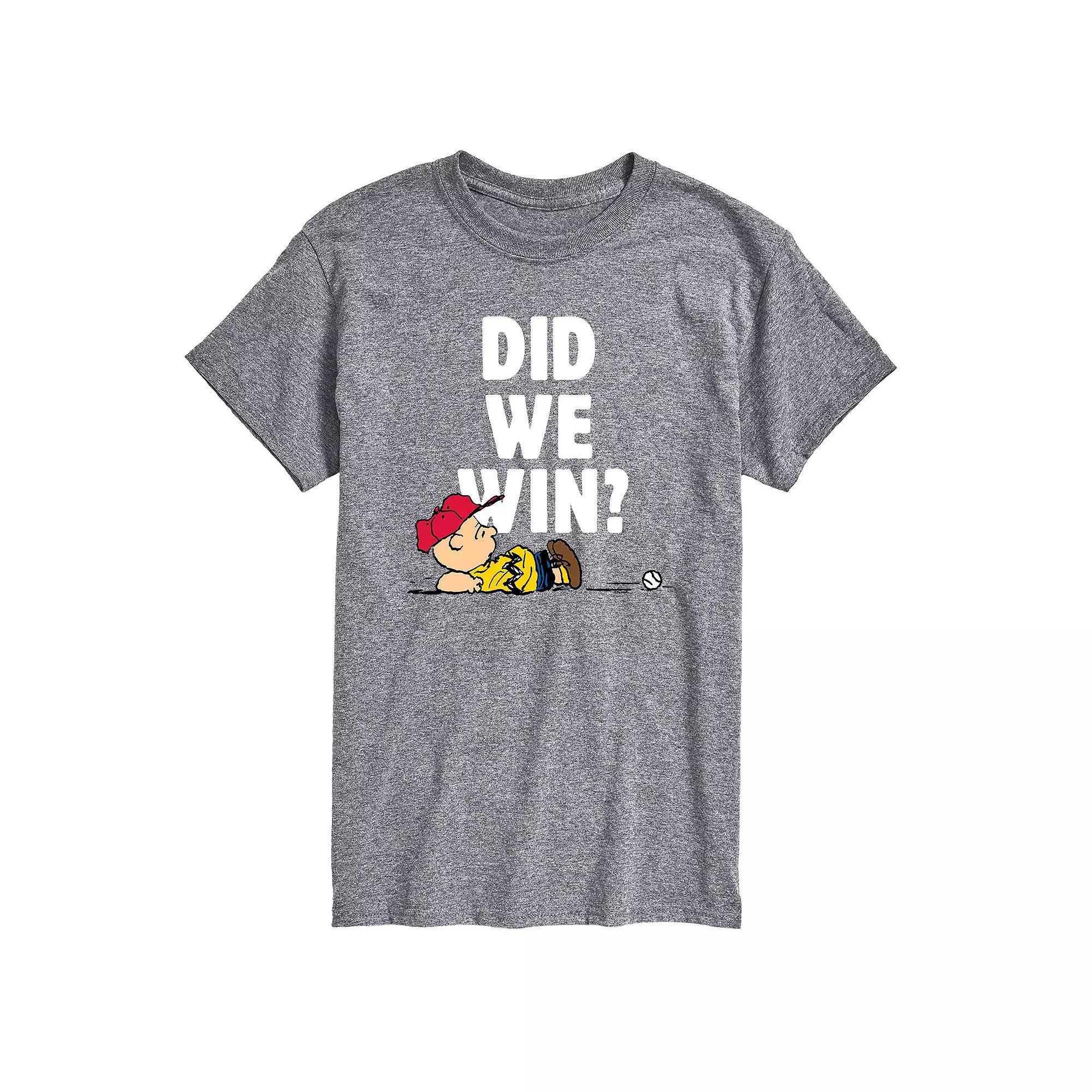 Big & Tall Peanuts Did We Win Tee, Mens Product Image
