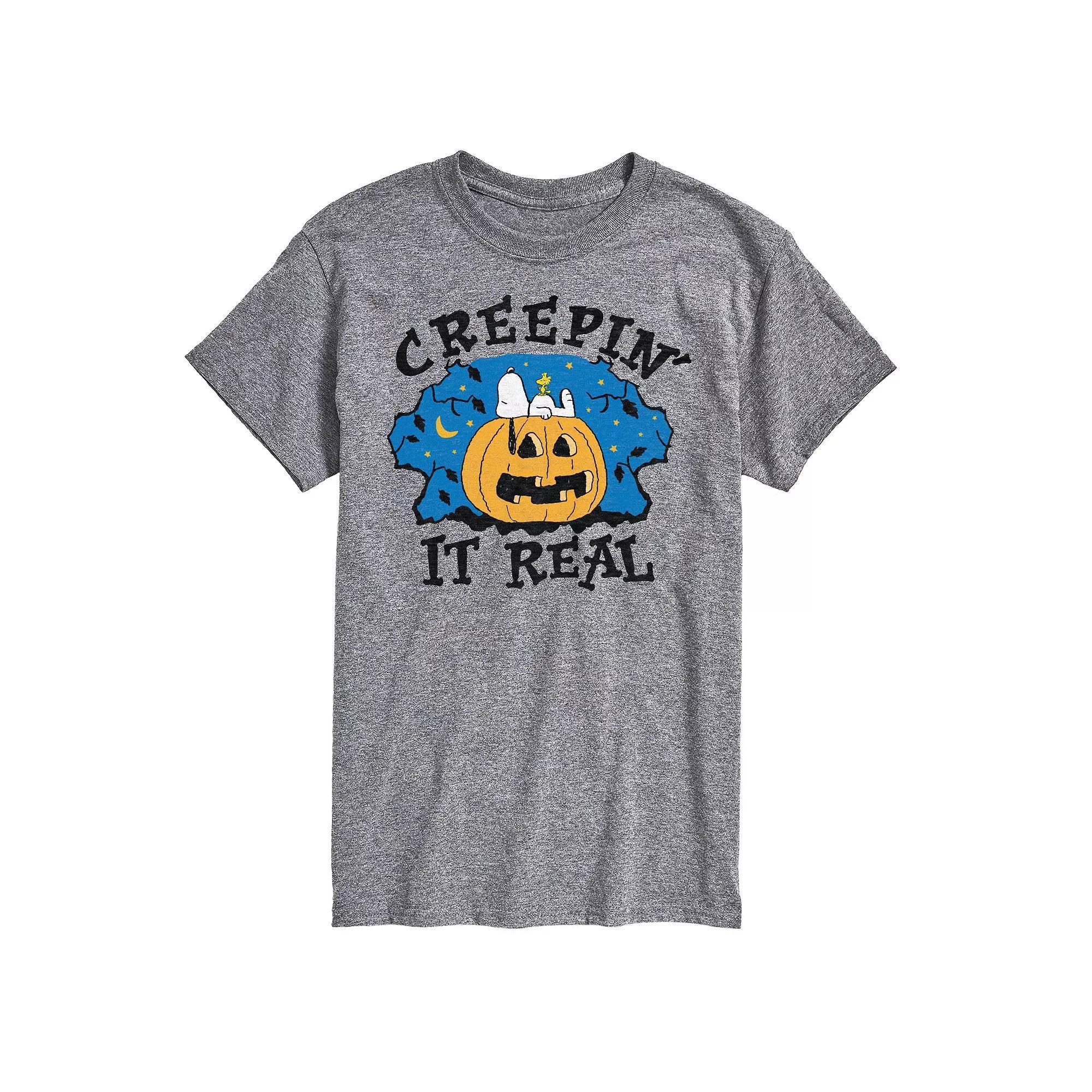 Big & Tall Peanuts Creepin It Real Tee, Mens Product Image