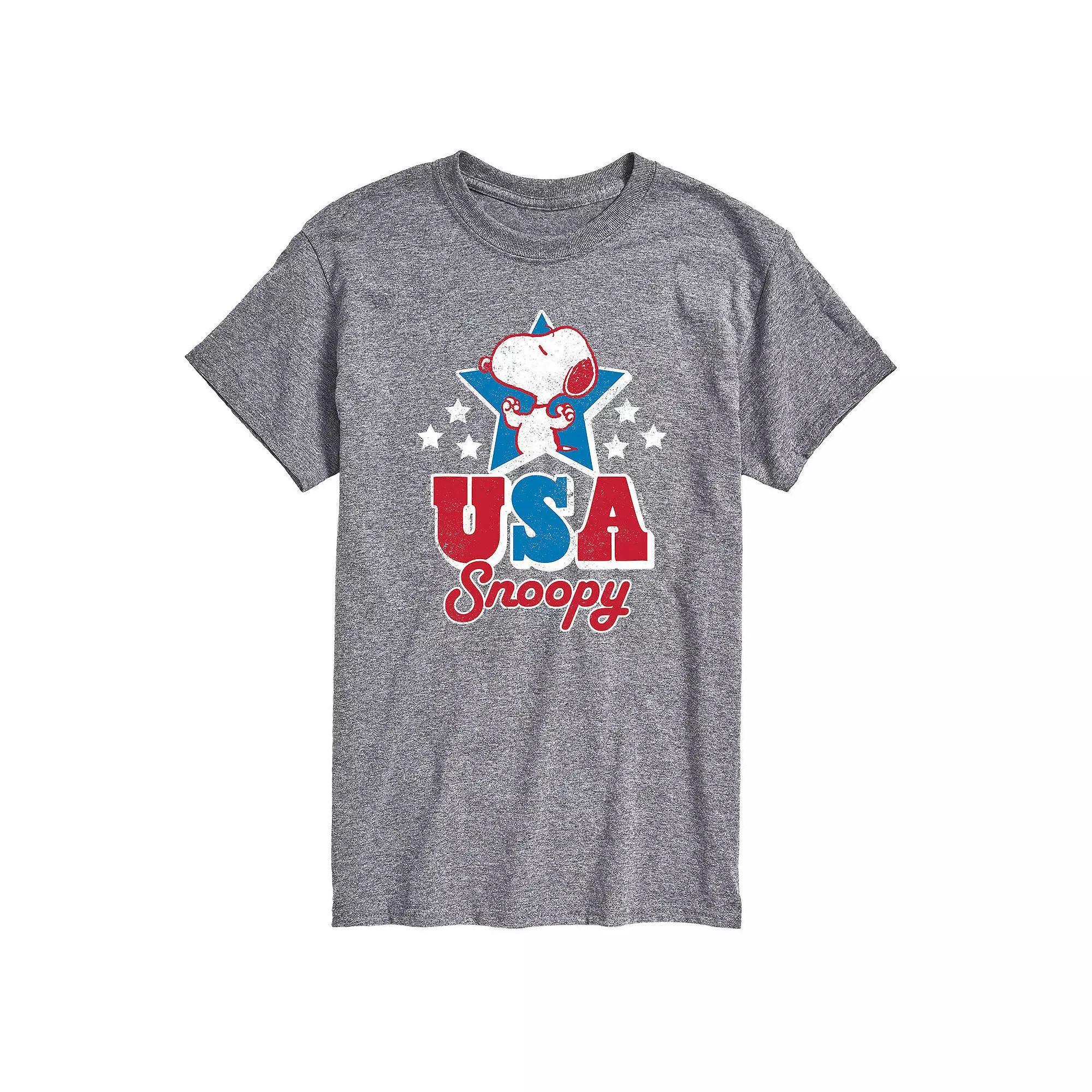 Mens Peanuts USA Snoopy Tee Product Image