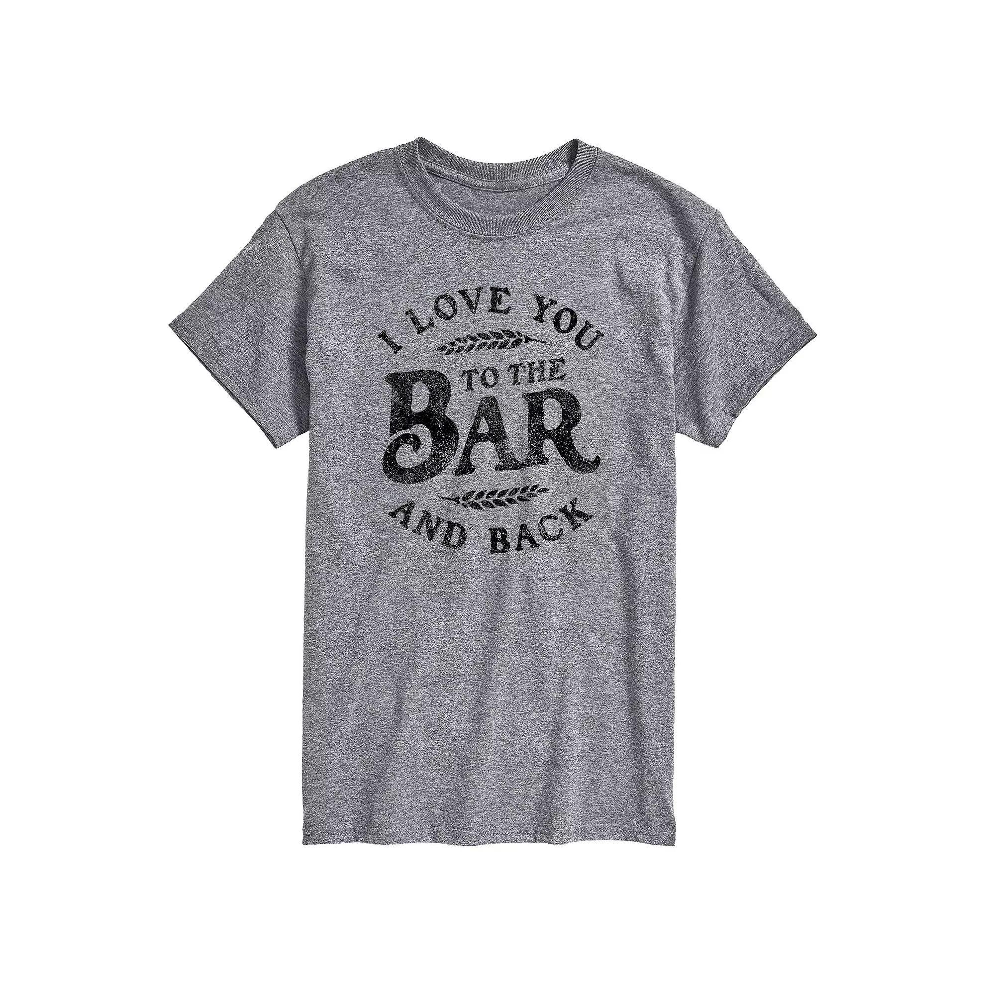 Big & Tall I Love You To The Bar and Back Graphic Tee, Mens Product Image
