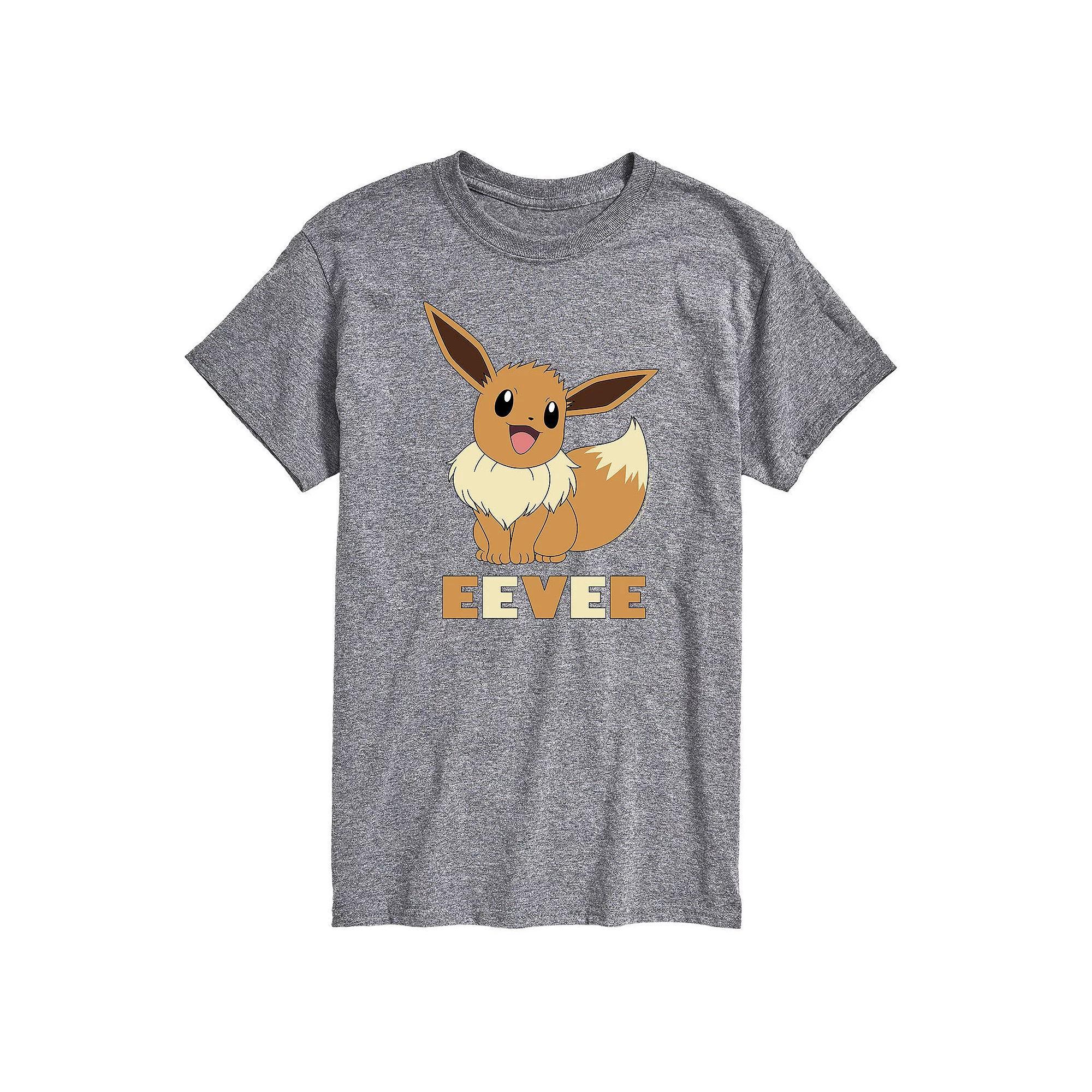 Men's Pokemon Eevee Tee, Size: XS, Gray Product Image