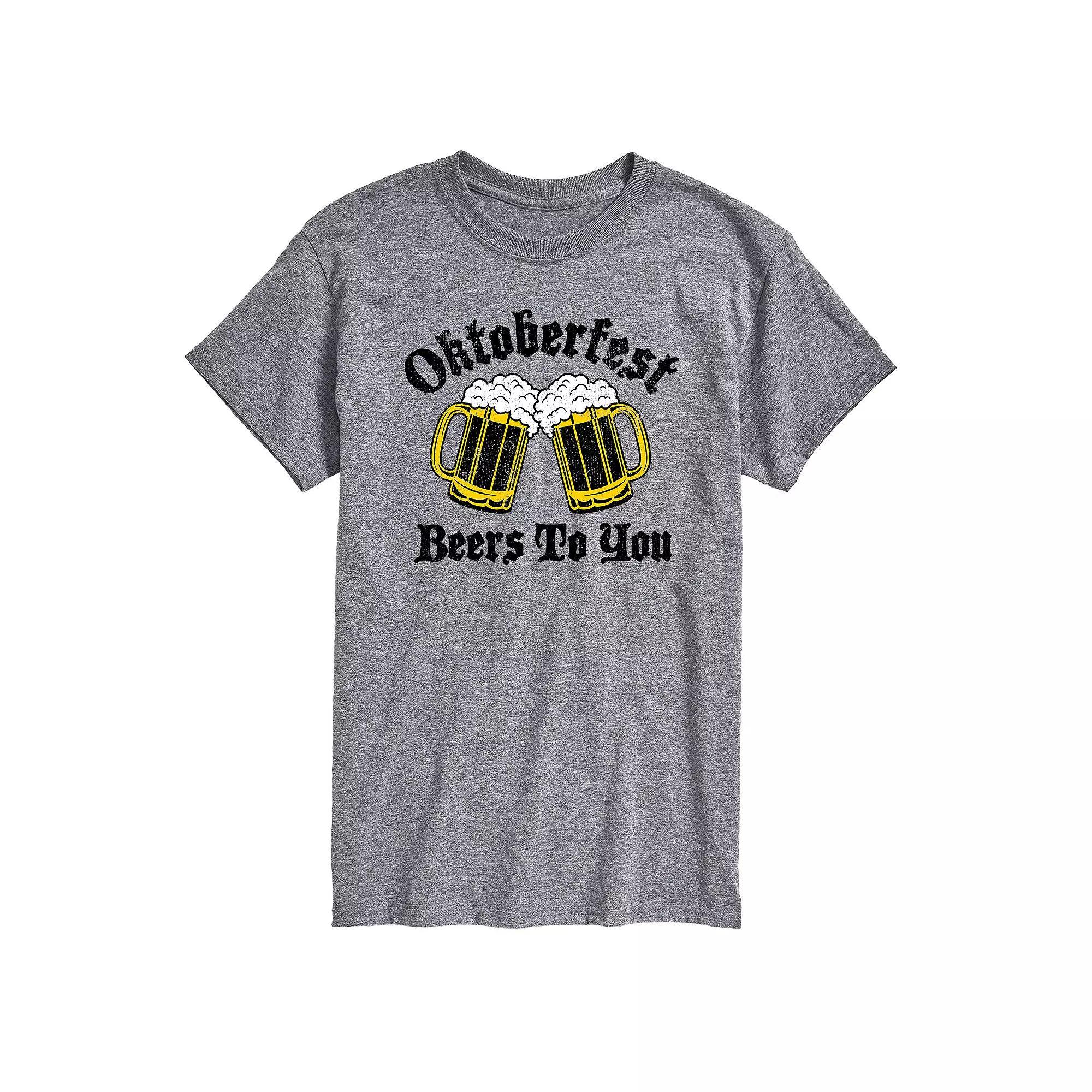 Big & Tall Oktoberfest Beers Two You Graphic Tee, Mens Product Image