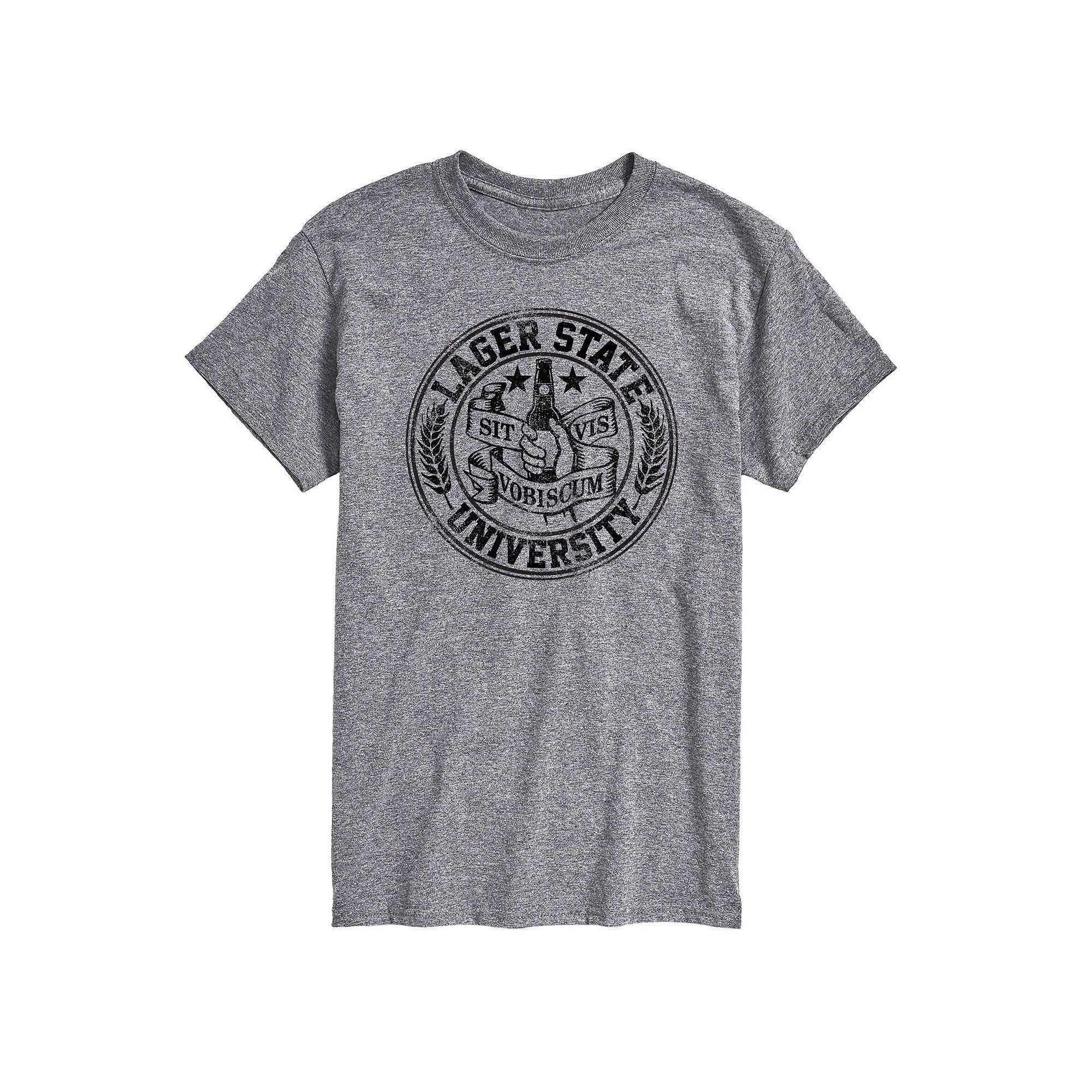 Men's Lager State Graphic Tee, Size: Small, Gray Product Image