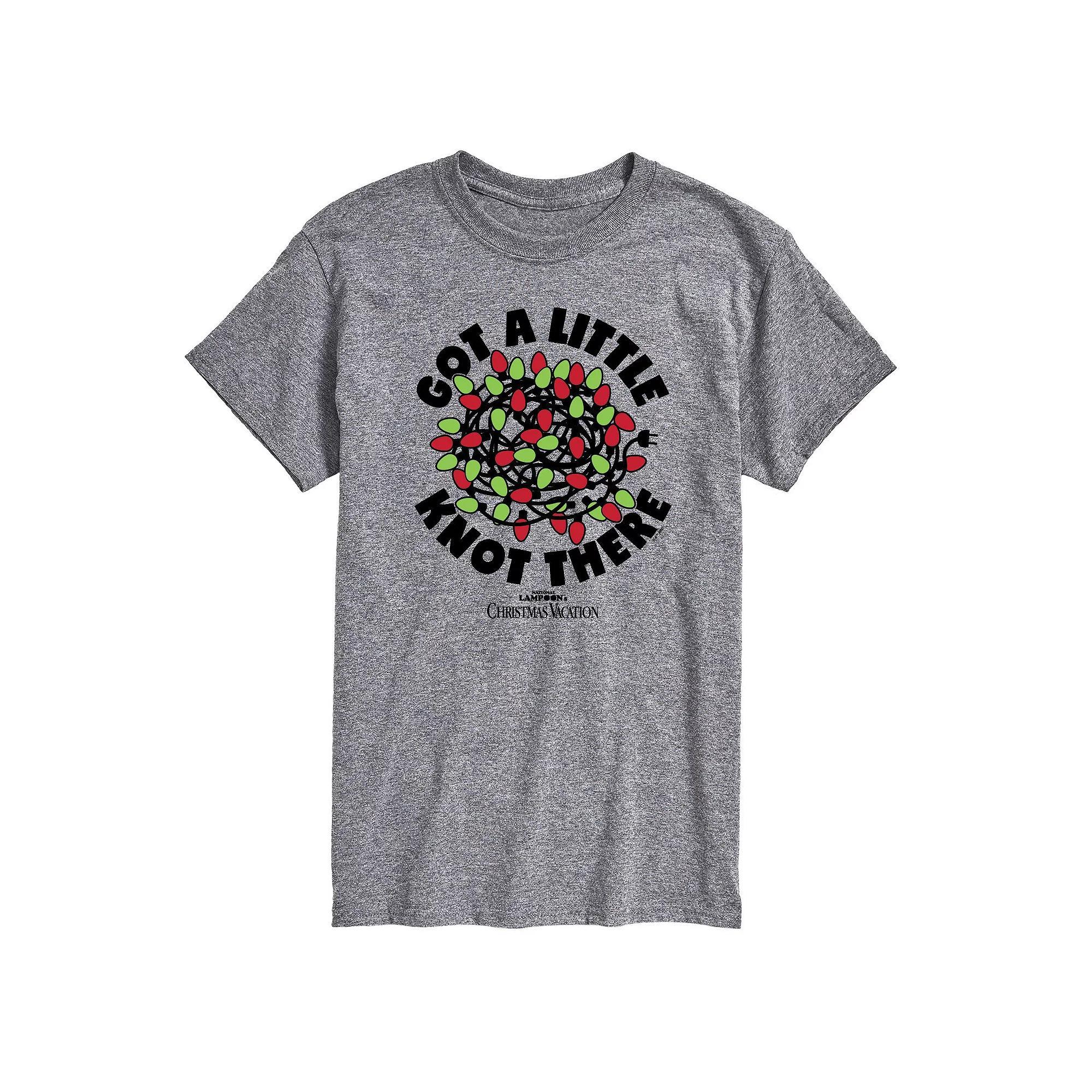 Mens Christmas Vacation A Little Knot Graphic Tee Grey Gray Product Image