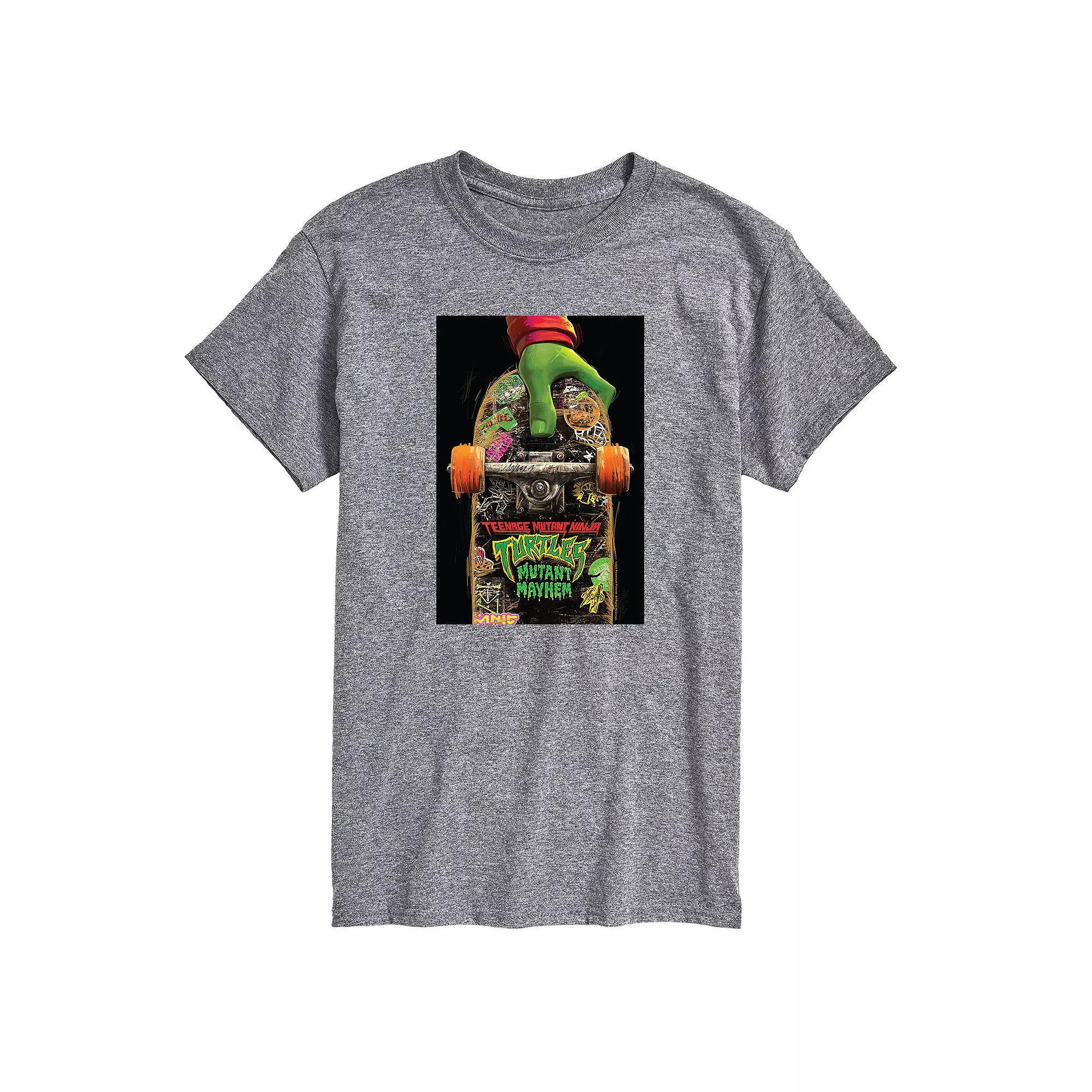 Mens Teenage Mutant Ninja Turtles Graphic Tee Grey Gray Product Image
