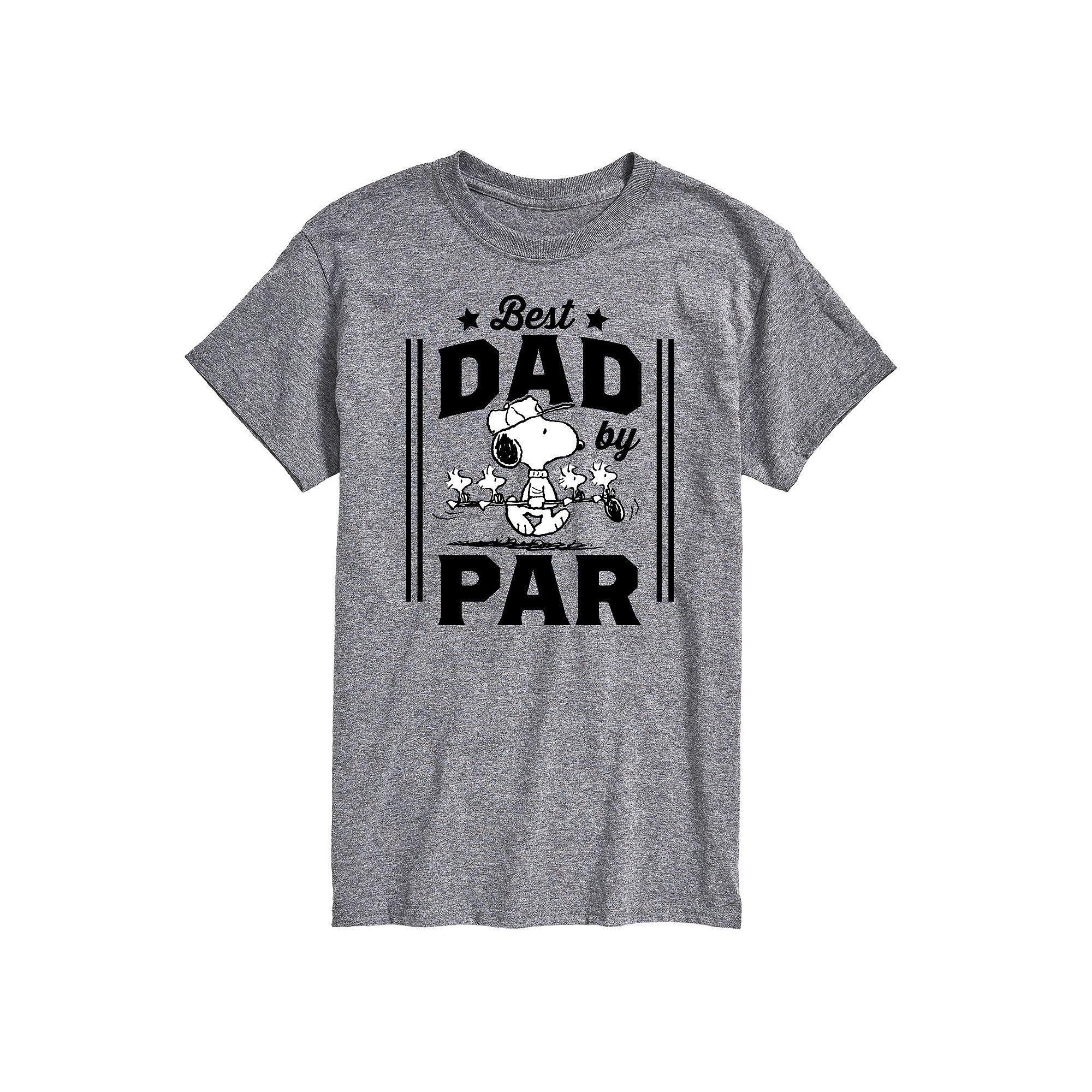 Mens Peanuts Best Dad By Par Graphic Tee Product Image