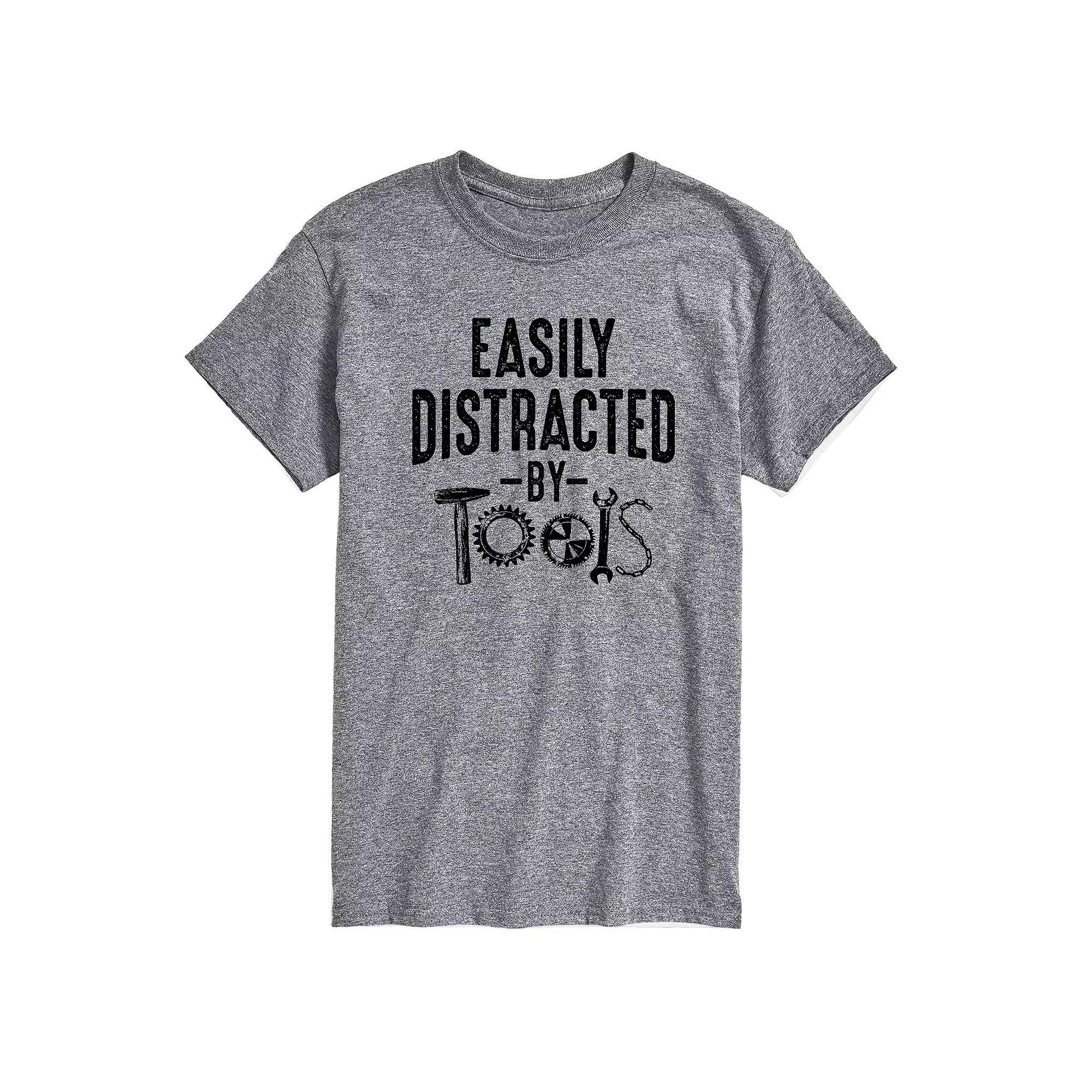 Big & Tall Easily Distracted By Tools Graphic Tee, Mens Product Image