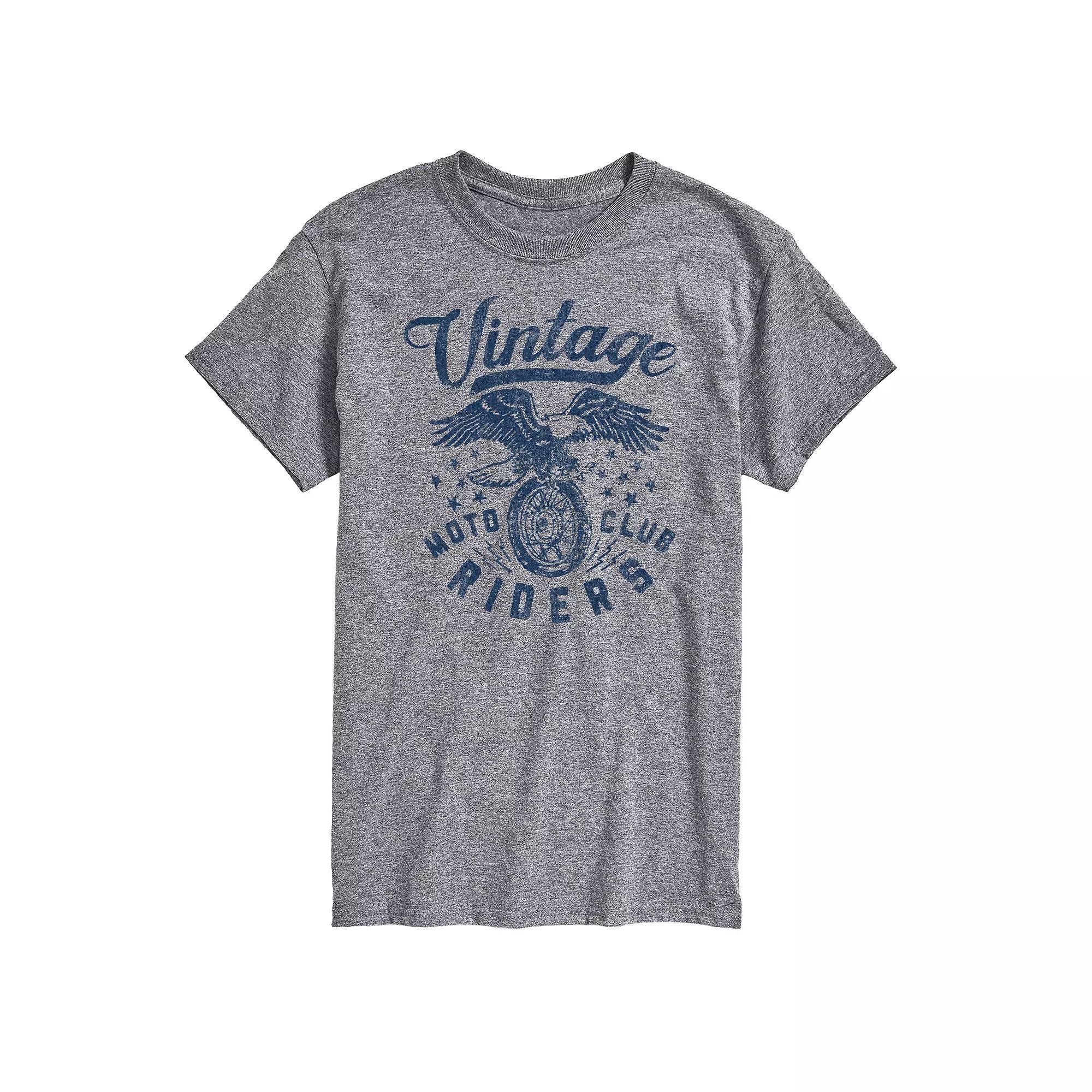 Big & Tall Vintage Moto Club Riders Tee, Mens Product Image