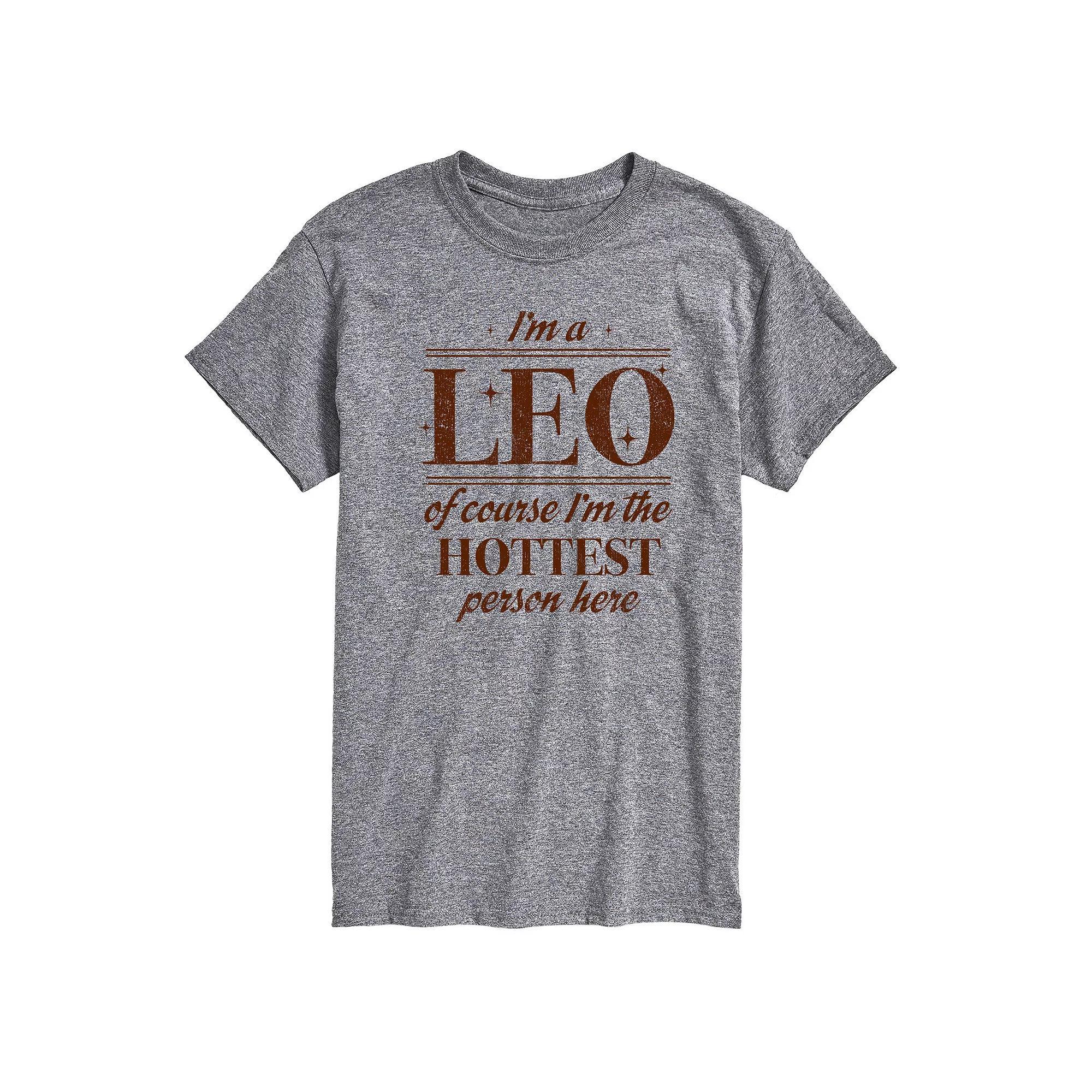 Men's I'm A Leo Graphic Tee, Size: Large, Heather Pink Product Image