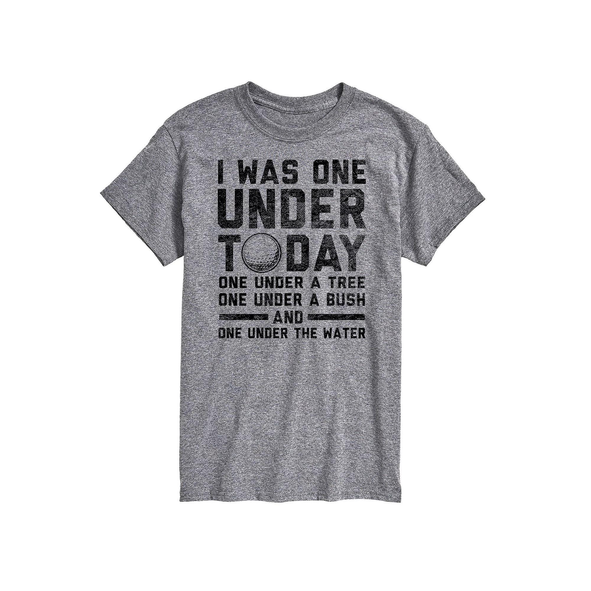Big & Tall I Was One Under Today Golf Graphic Tee, Mens Product Image