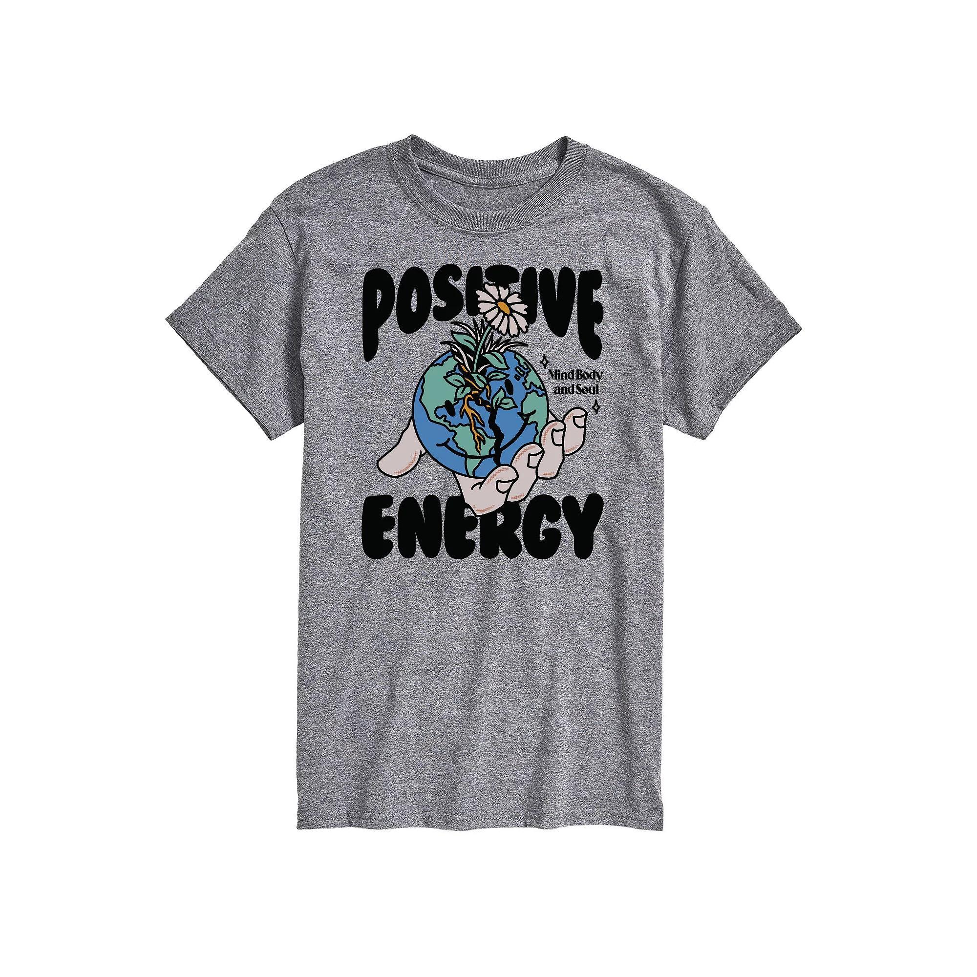 Big & Tall Positive Energy Tee, Men's, Size: XL Tall, Gray Product Image