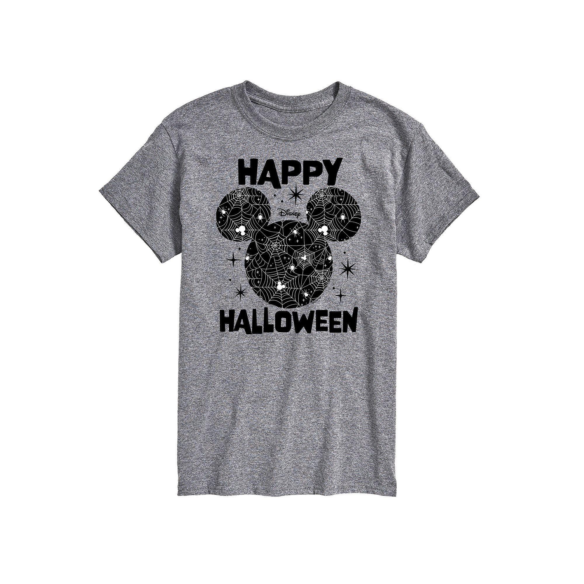 Disneys Mickey Mouse & Friends Big & Tall Happy Halloween Silhoette Graphic Tee, Mens Product Image