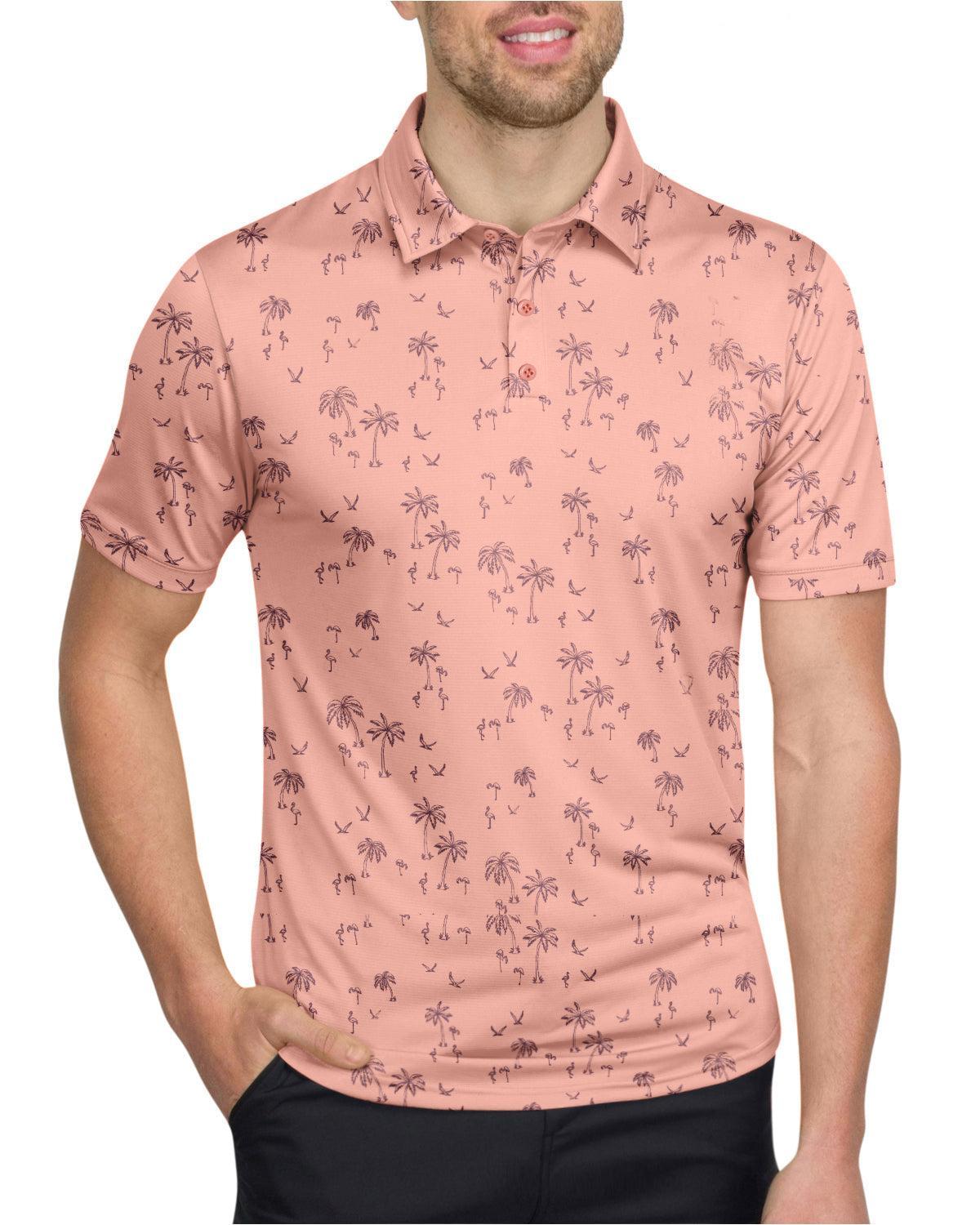 Three Sixty Six Men’s Print Golf Polos Product Image