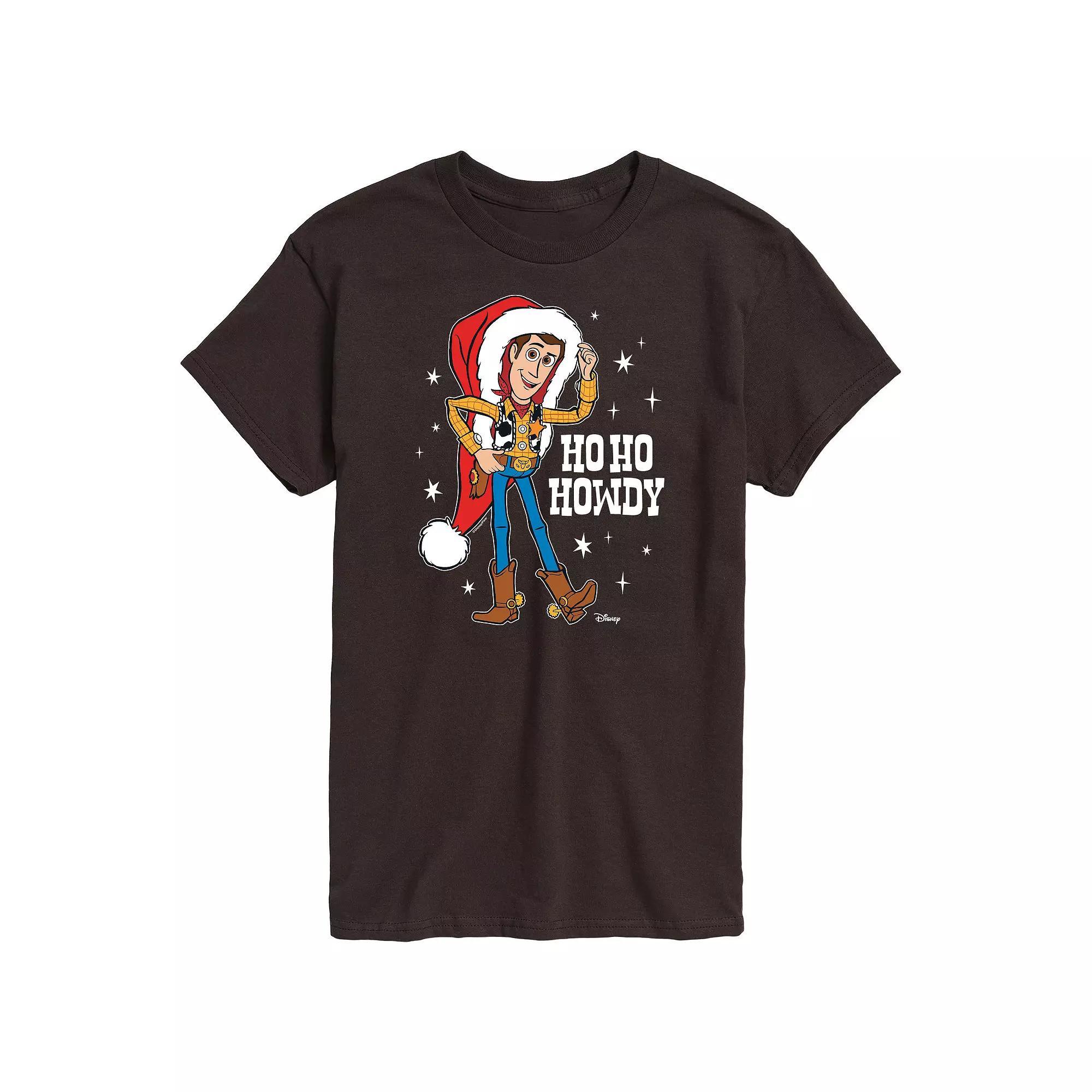 Disney / Pixars Toy Story Woody Mens Ho Ho Howdy Graphic Tee Product Image