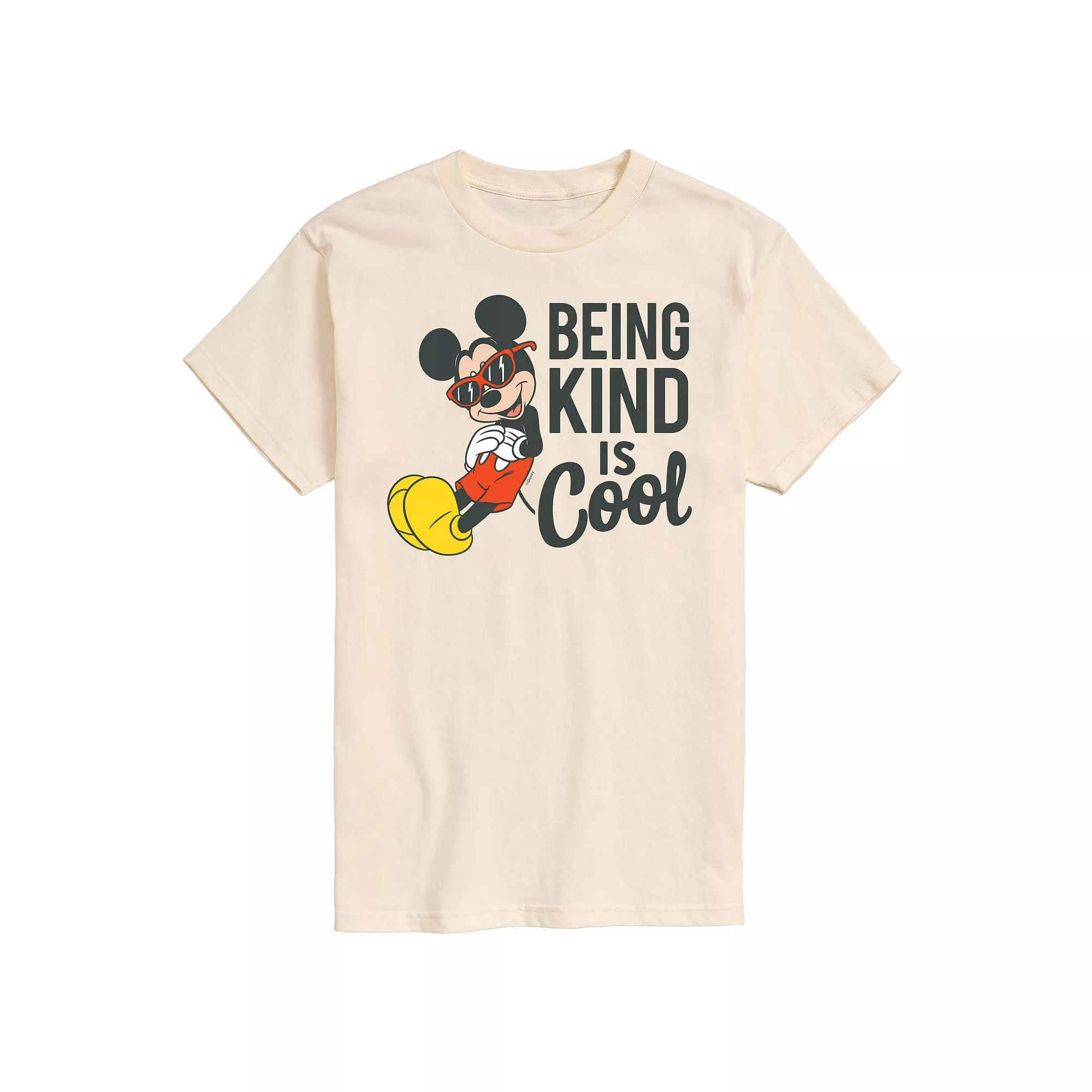 Disney's Mickey Mouse Men's Kind Is Cool Graphic Tee, Size: Medium, Beige Product Image