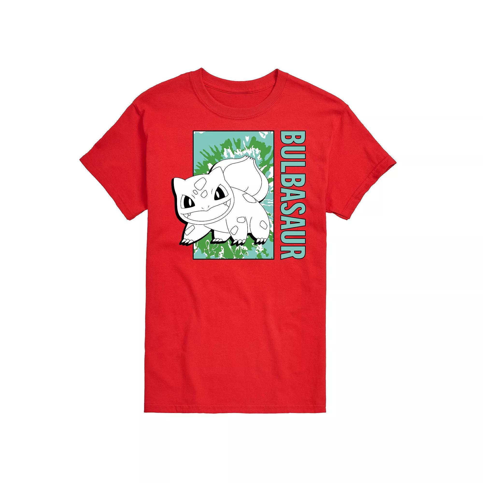 Big & Tall Pokmon Tie Dye Bulbasaur Graphic Tee, Mens Product Image