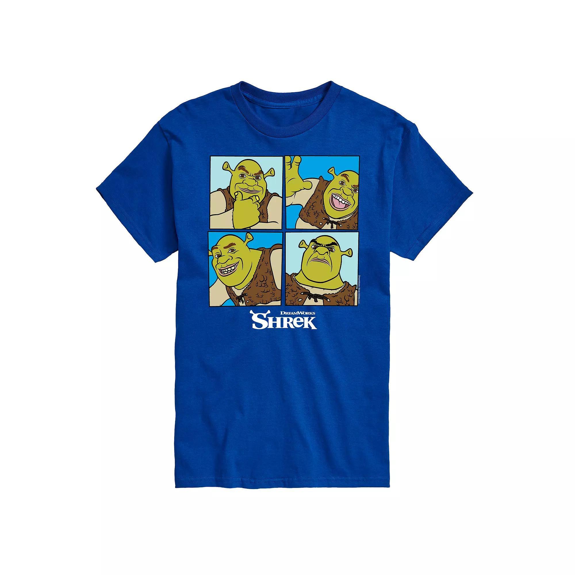 Big & Tall Shrek Grid Tee, Mens Product Image