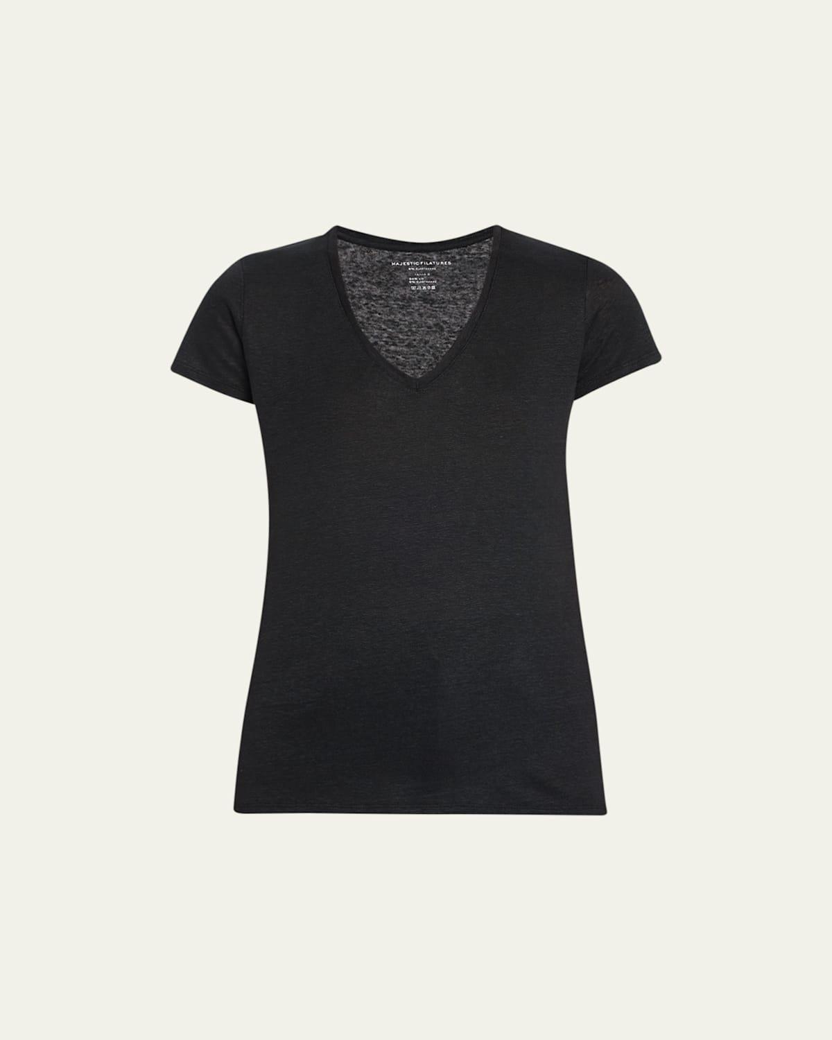 Majestic Filatures V Neck Tee Product Image