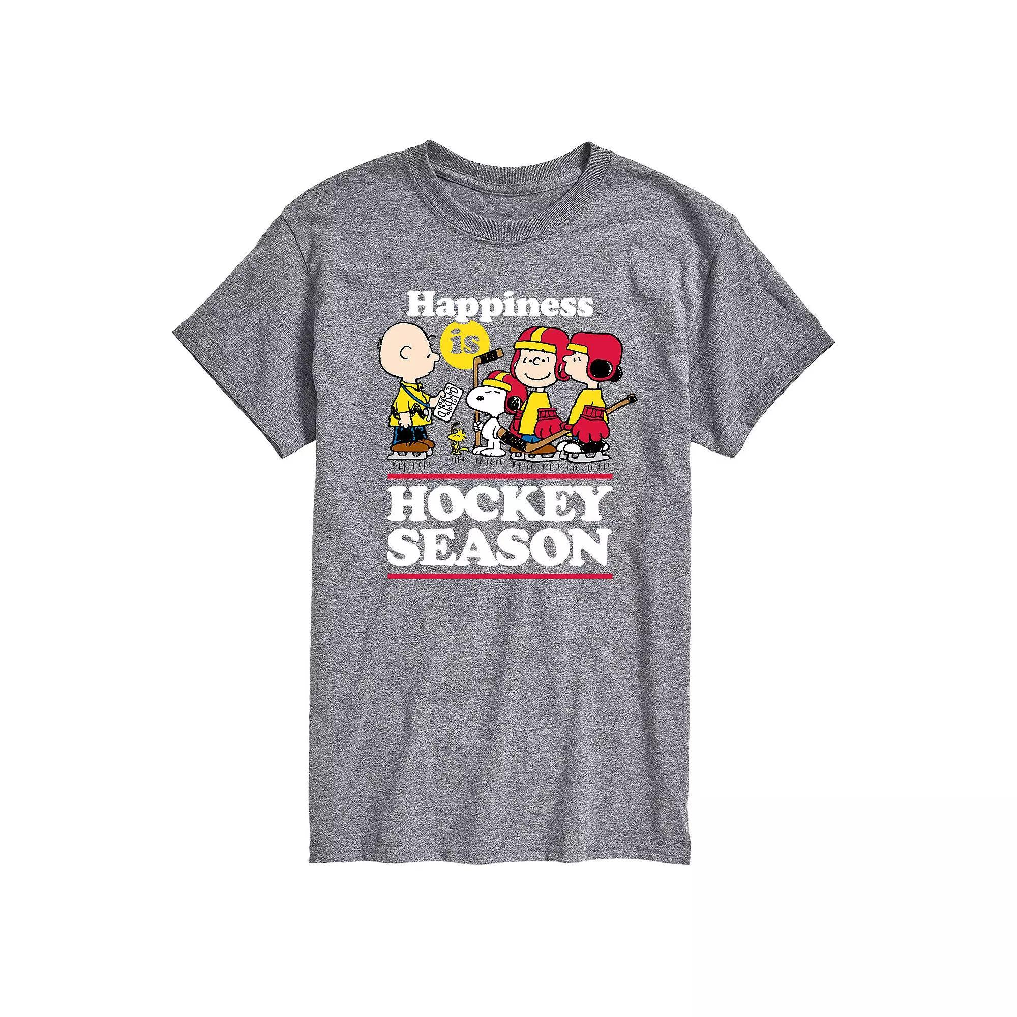 Big & Tall Peanuts Hockey Season Tee, Mens Product Image