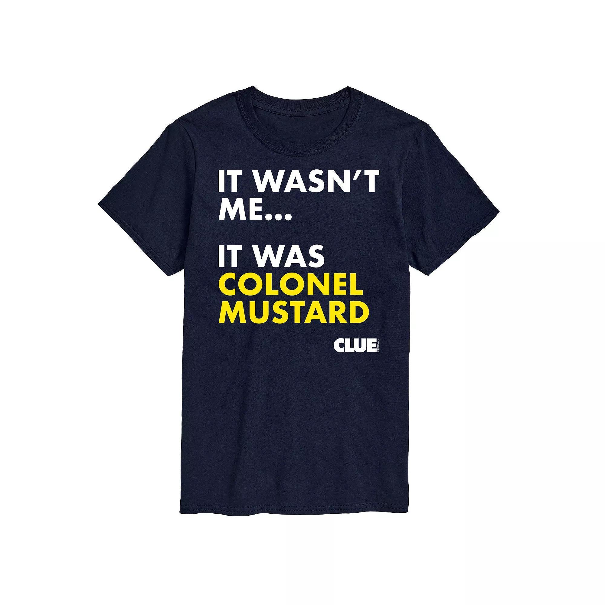 Big & Tall Clue It Was Colonel Mustard Graphic Tee, Mens Product Image