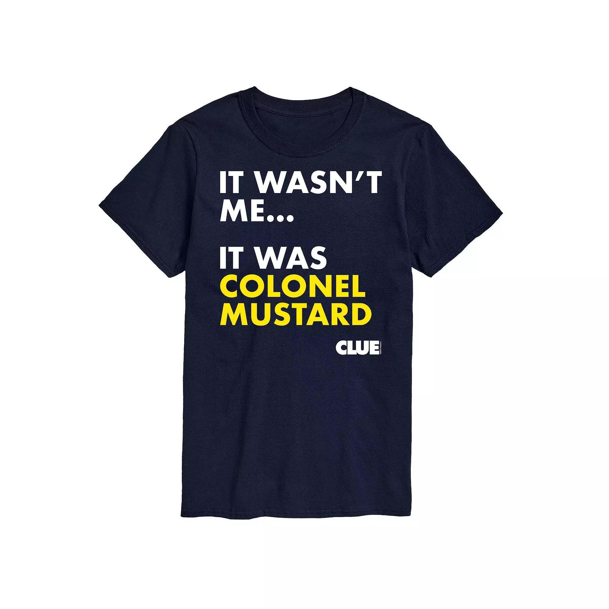 Big & Tall Clue It Was Colonel Mustard Graphic Tee, Mens Product Image